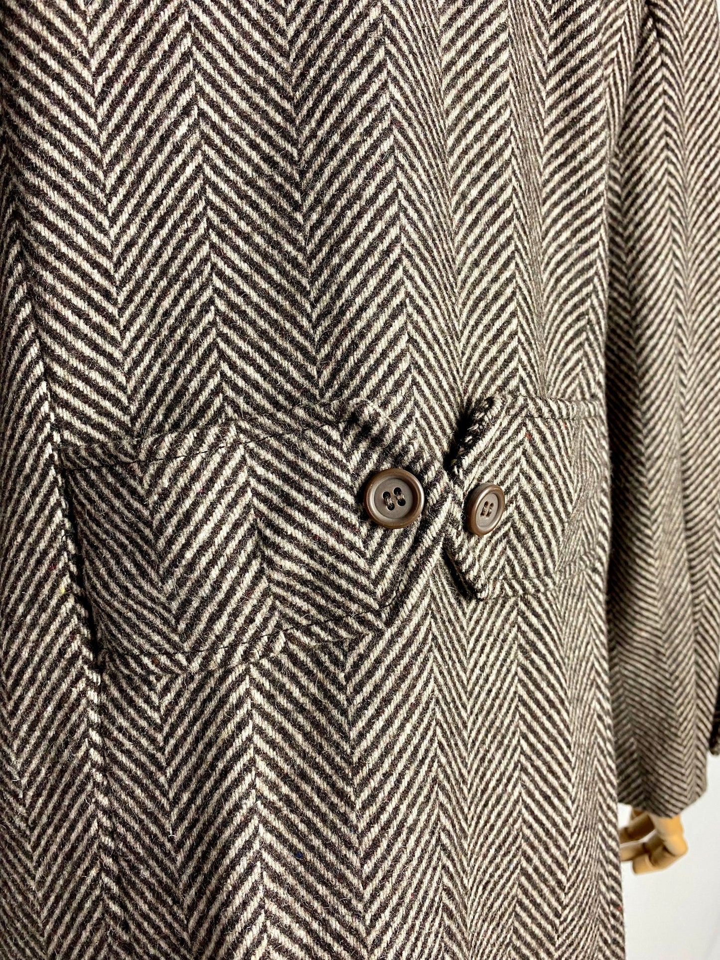 Cappotto di lana spigato - TG. 44