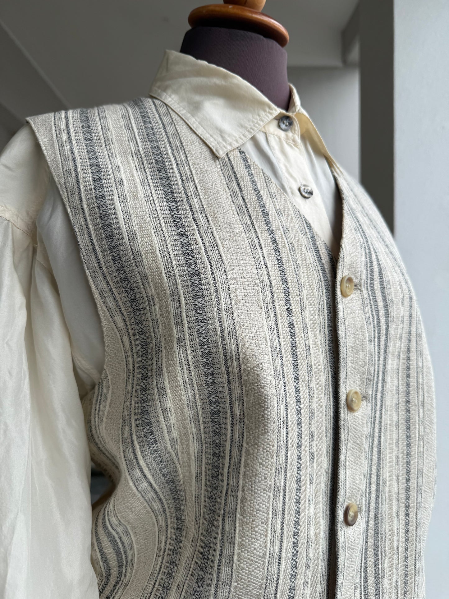 Gilet in cotone e lino - TG. 48 circa