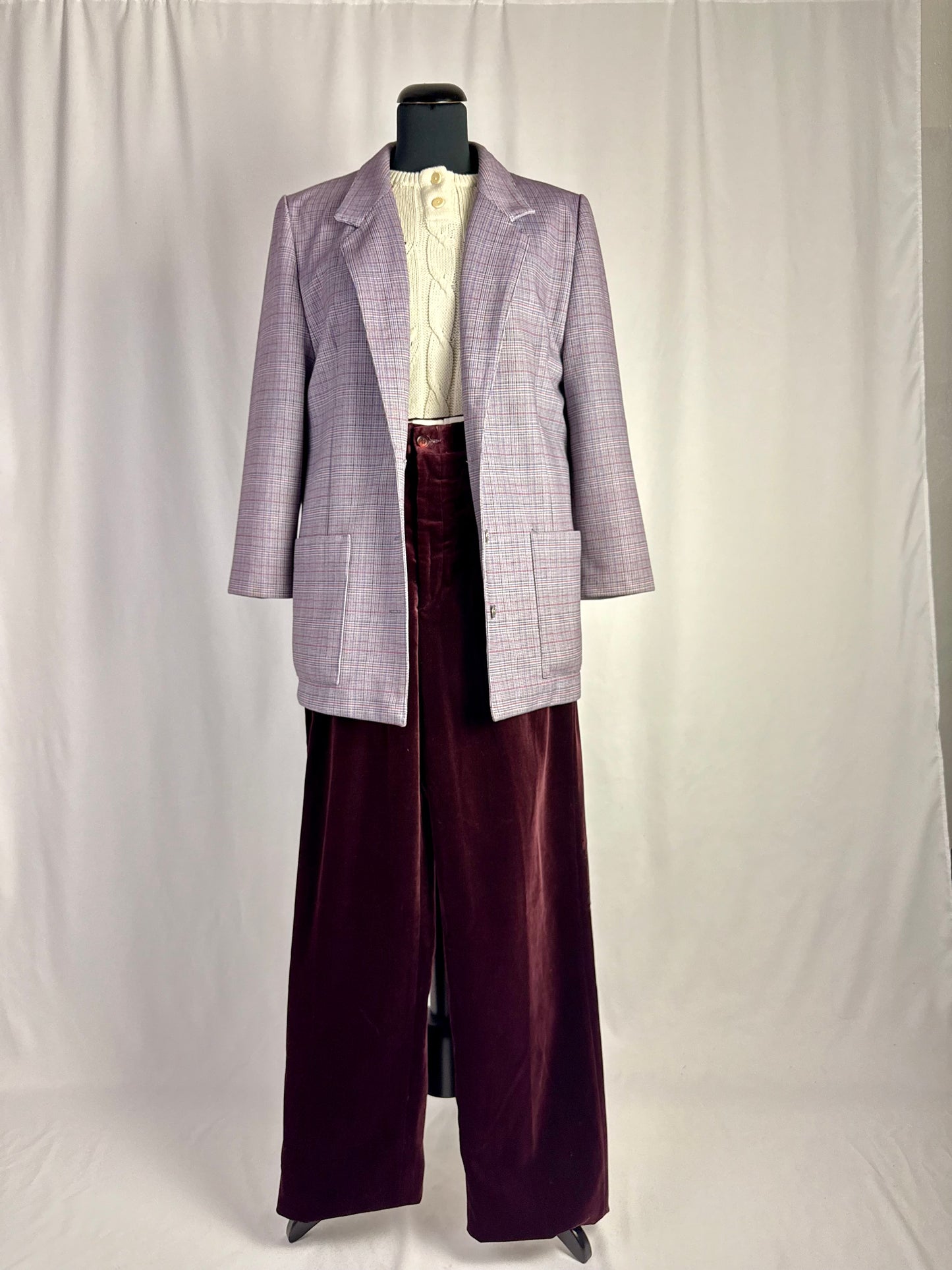 Blazer sartoriale a quadri anni ’70 - TG. 40
