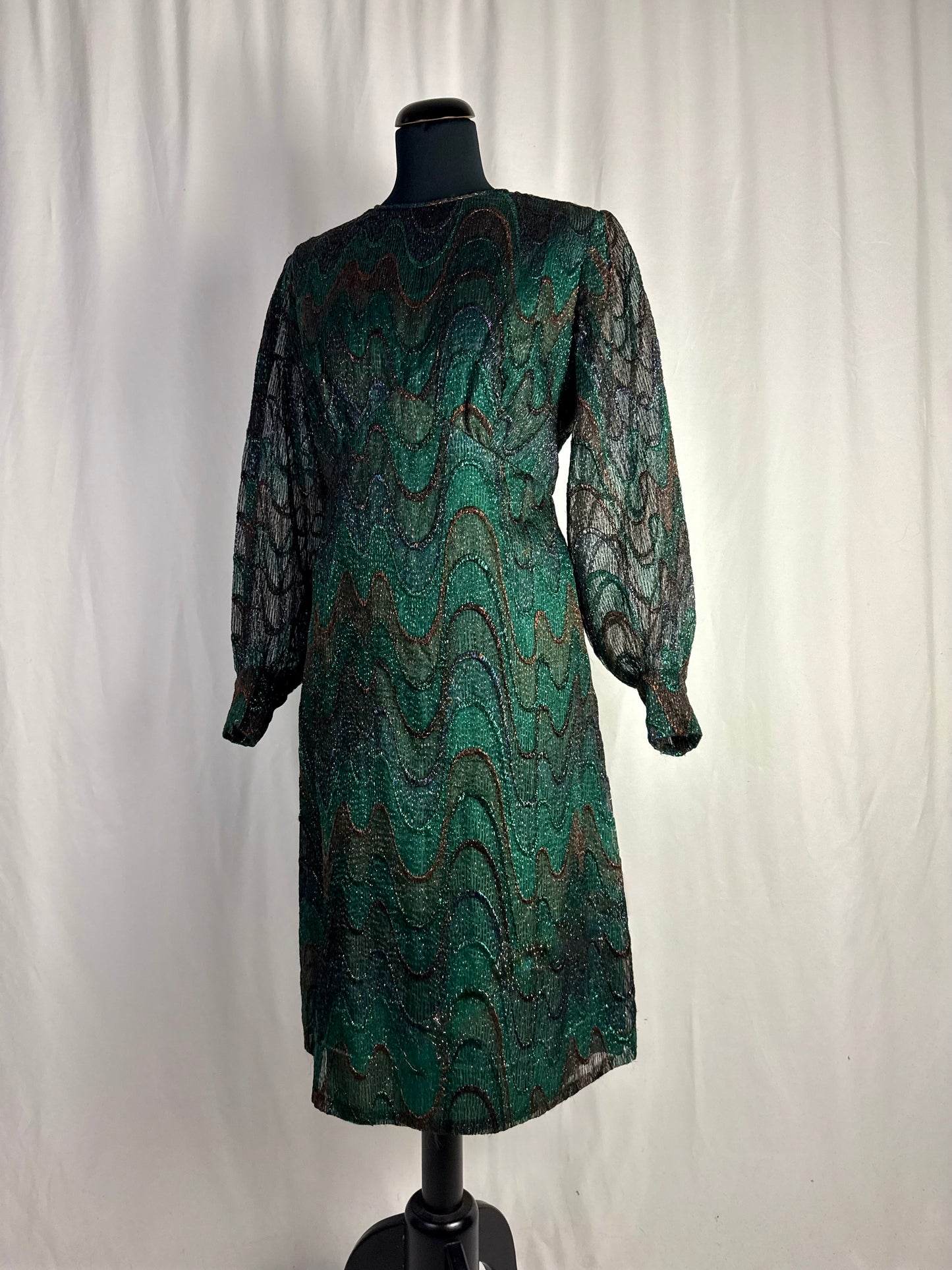 Abito sartoriale anni ‘60 in lurex- TG. 42/44