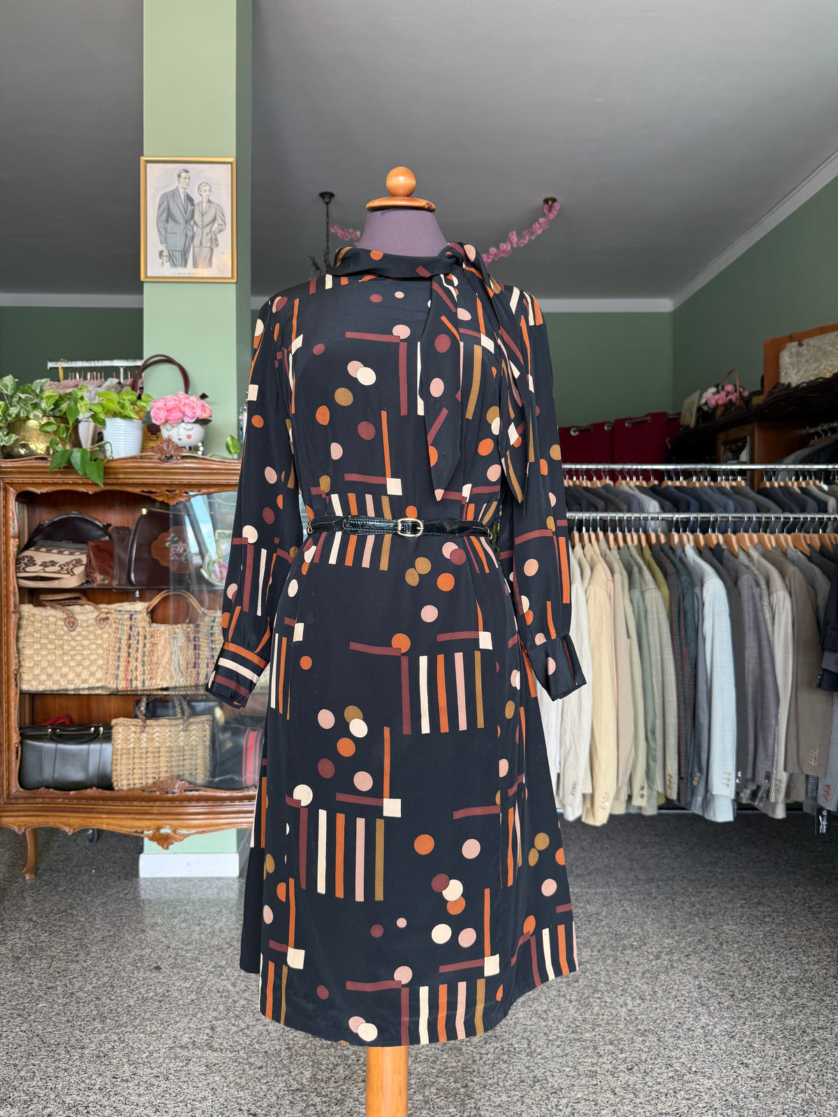 Abito sartoriale anni ‘60 in pura seta - TG. 46