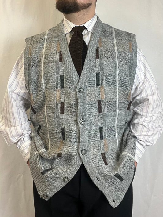 Gilet in maglia anni ‘80 tg. XXL-3XL