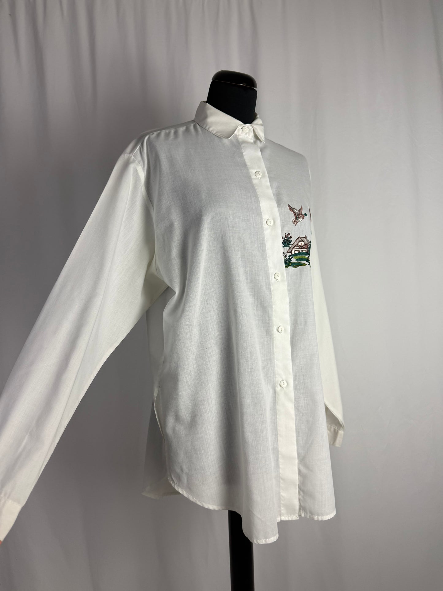 Camicia tirolese in cotone con anatre 🦆 - TG. 44