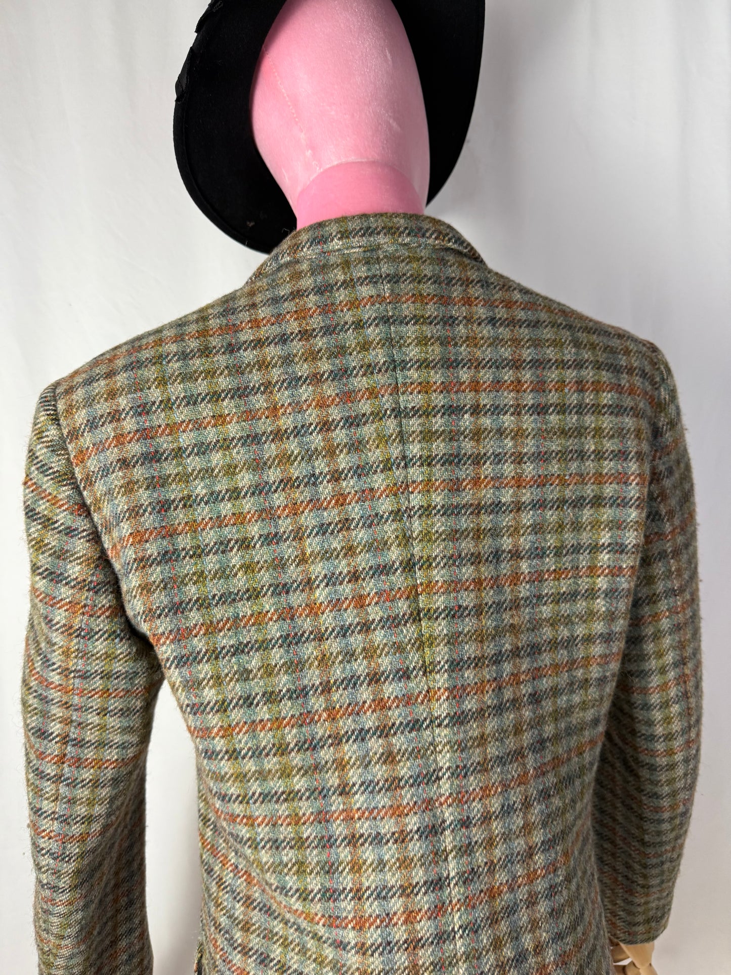 Giacca in pura lana a quadri - TG. 42