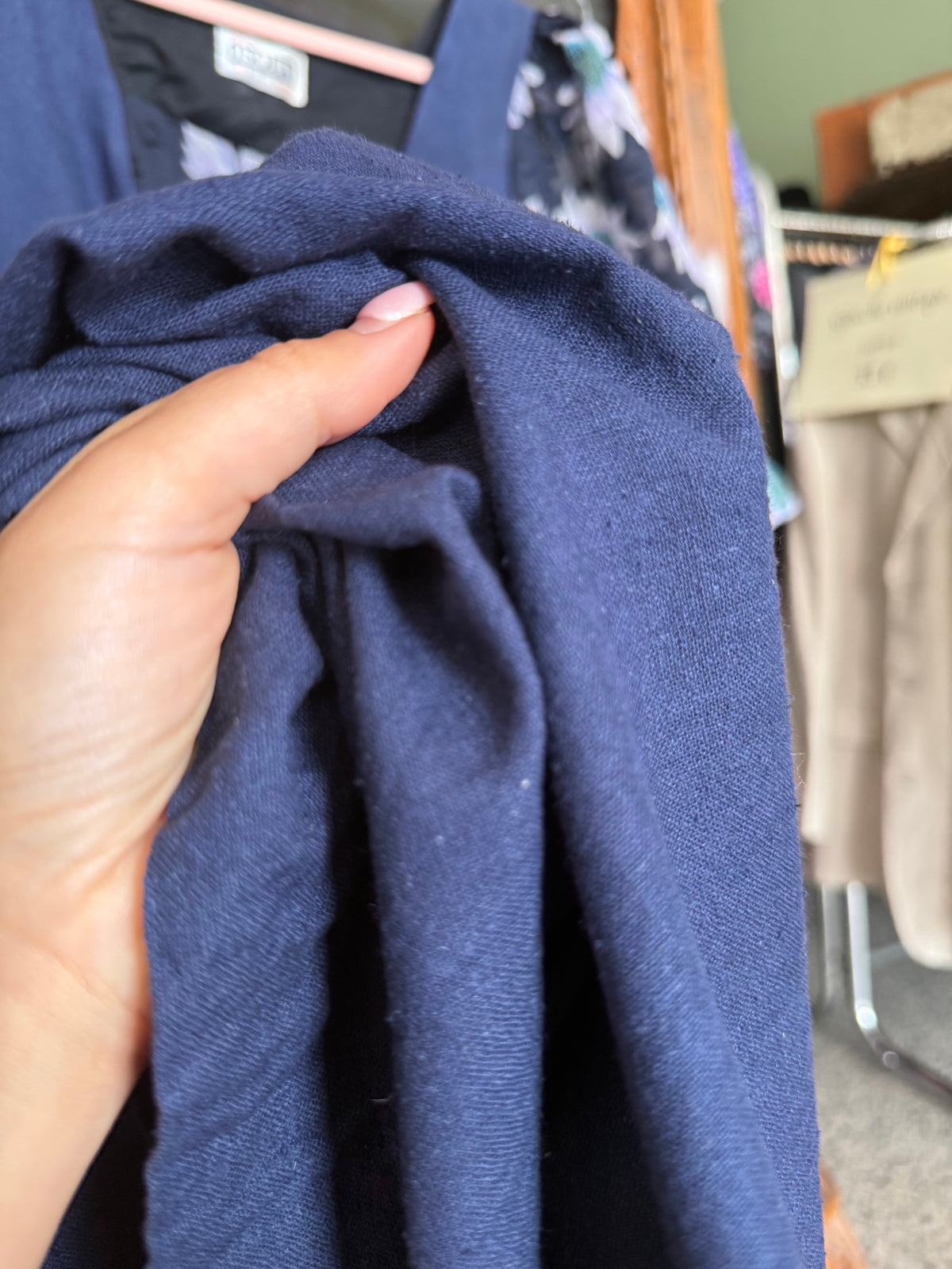 Abito tirolese blu 100% seta - TG. 42