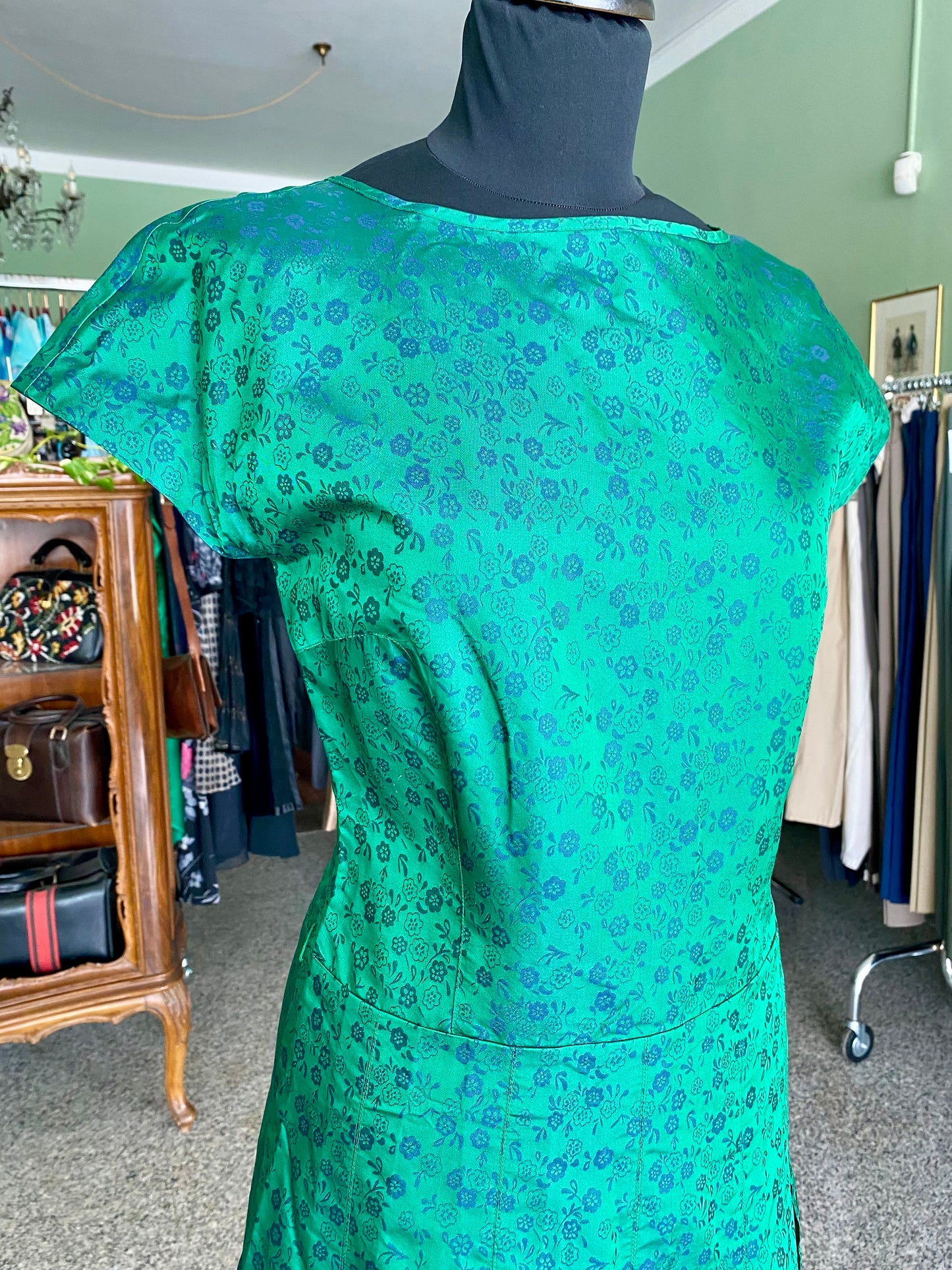 Abito anni ‘80 verde smeraldo - TG. 40