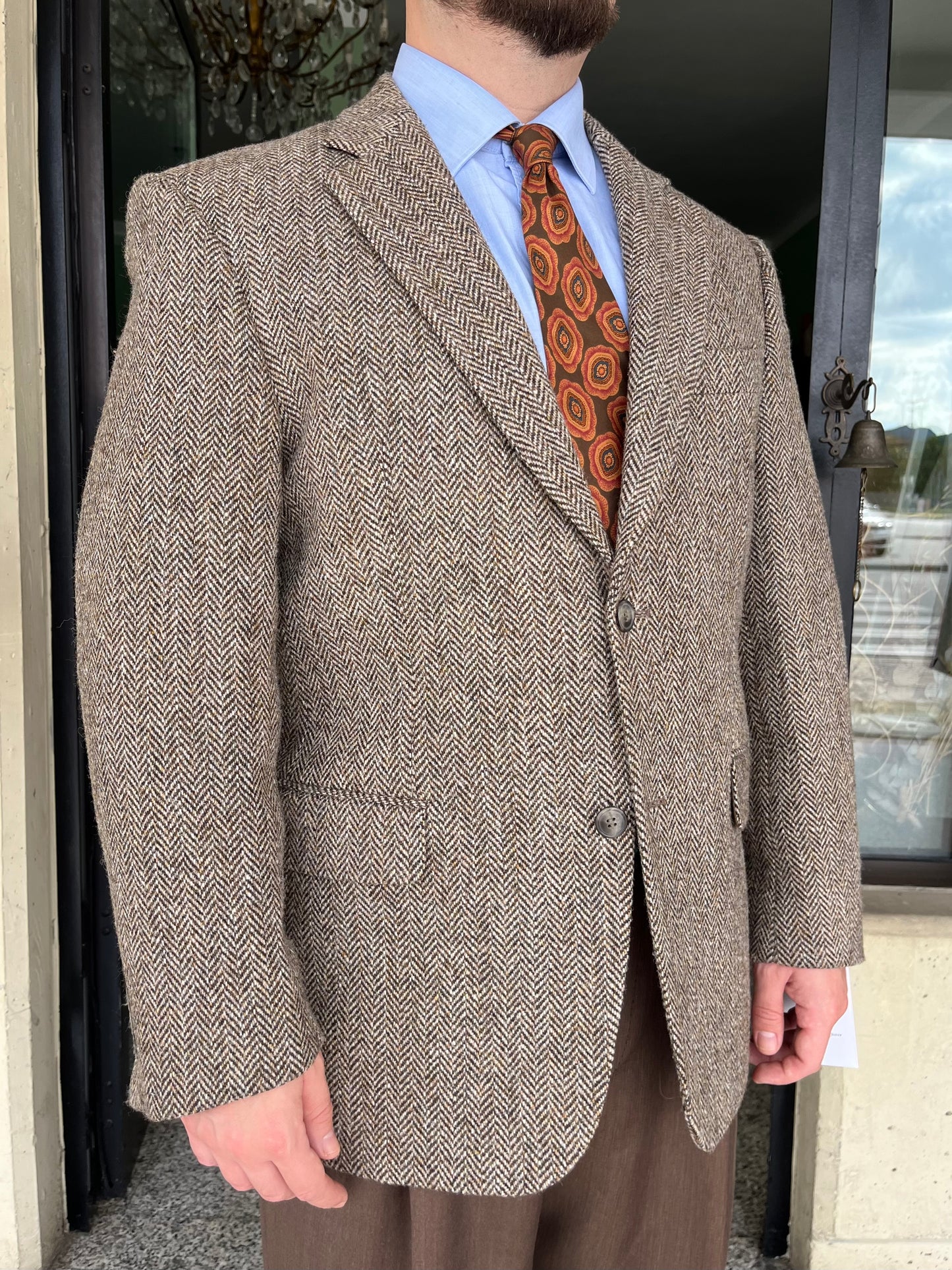 Giacca anni ‘80 Harris Tweed tg. 52-54