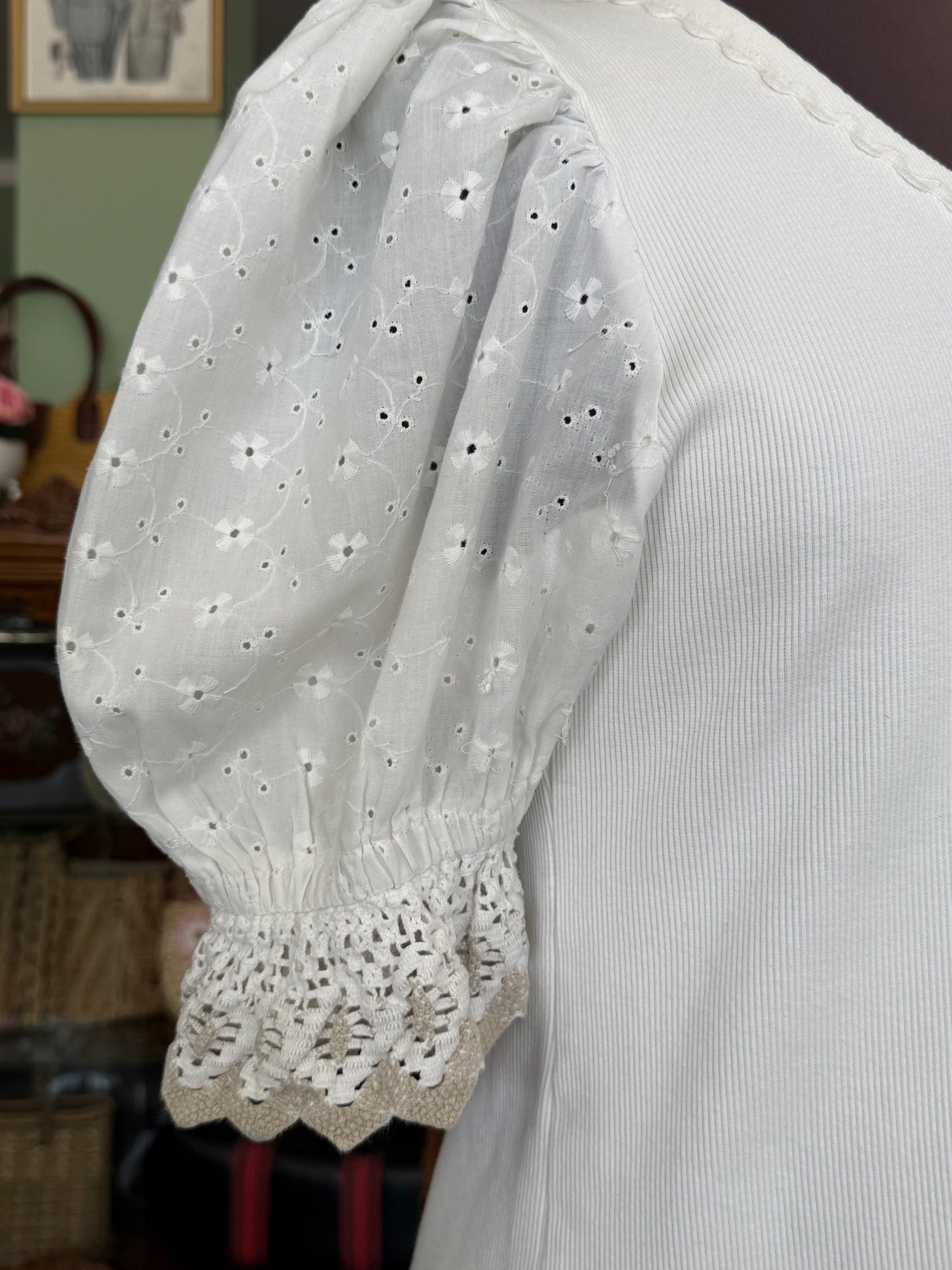 Blusa tirolese in cotone - TG. 44
