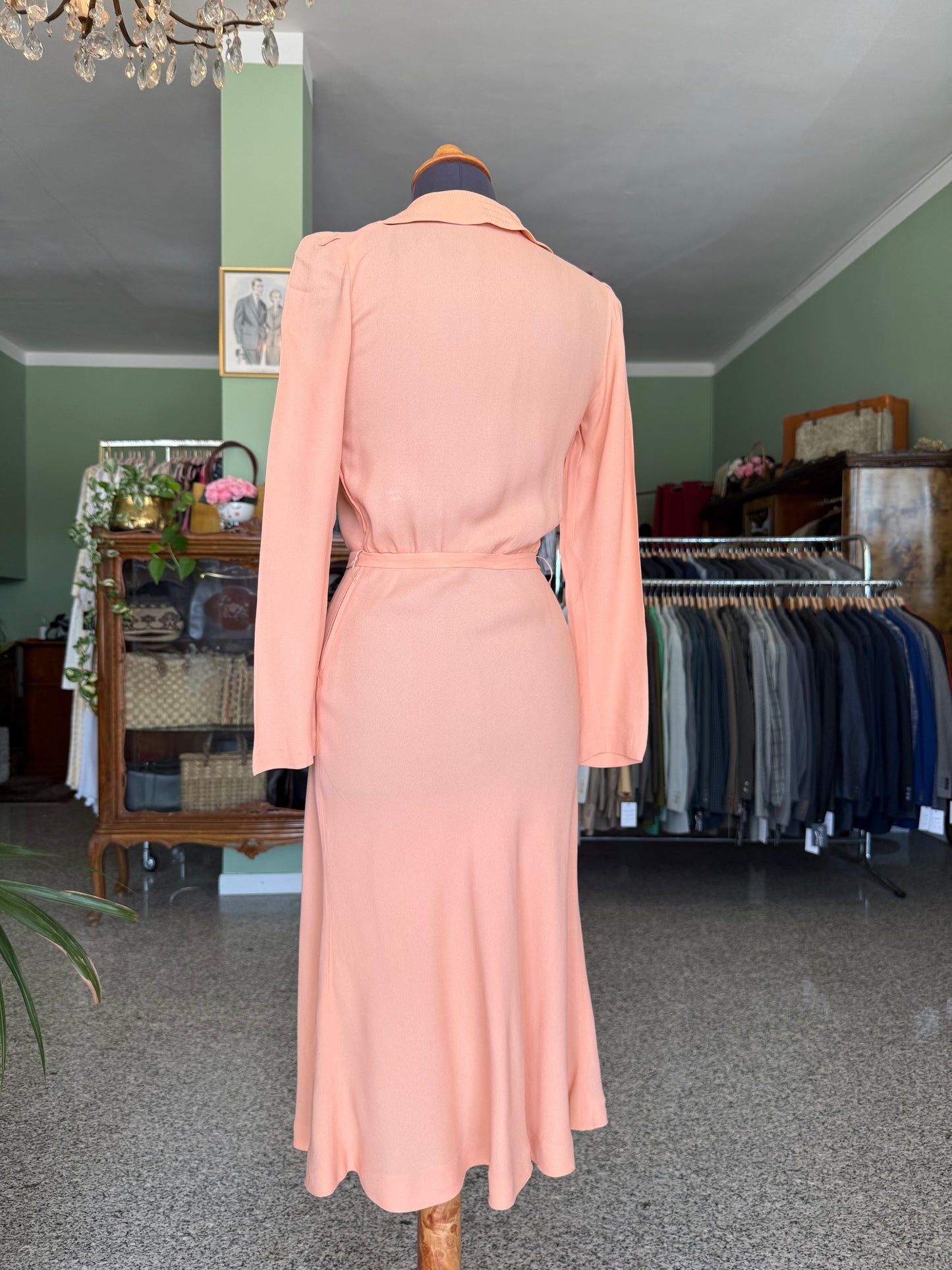 Abito rosa cipria stile anni ‘30 - TG. 38/40
