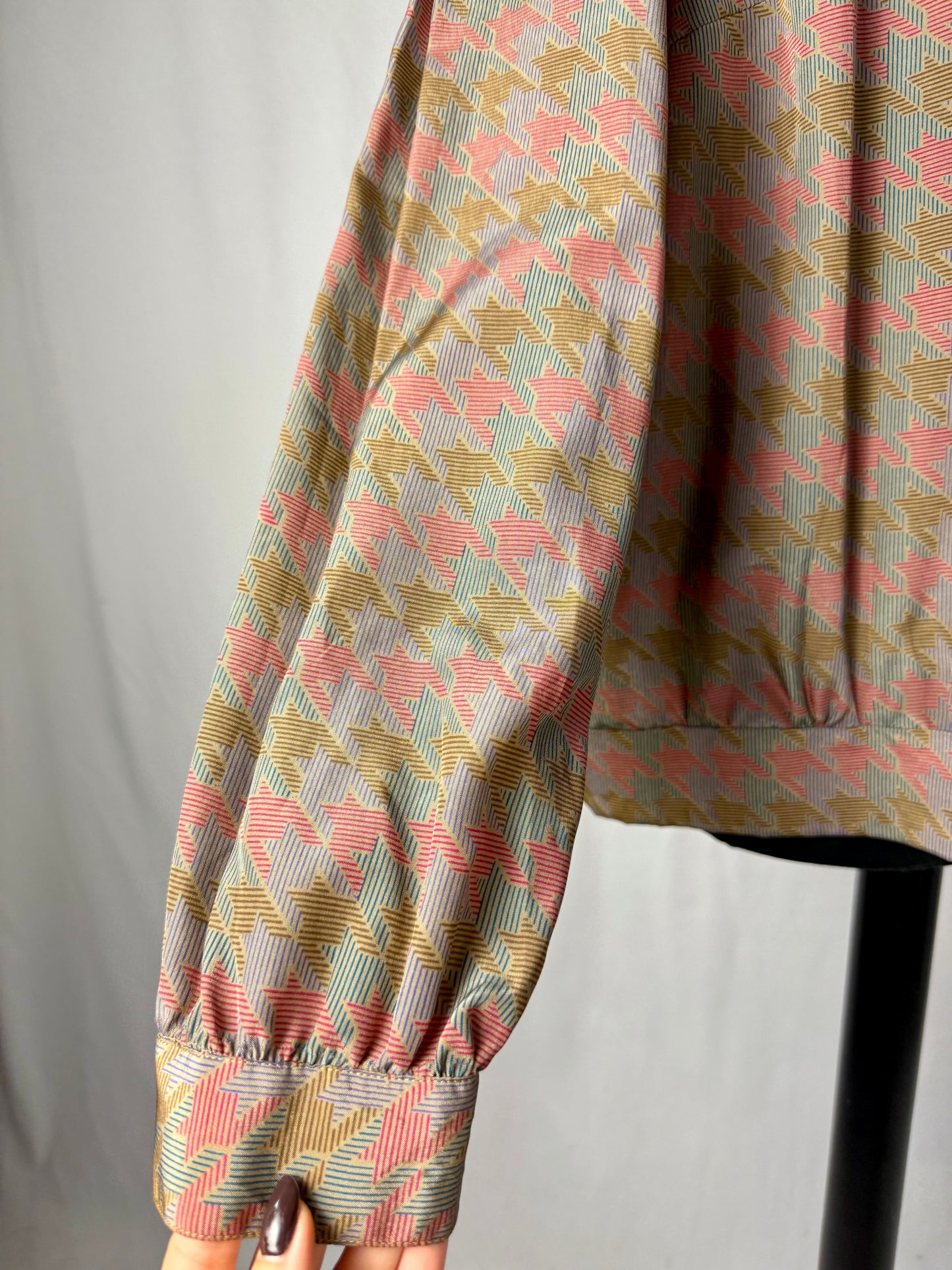 Camicia sartoriale con macro pied de poule - TG. 48/50