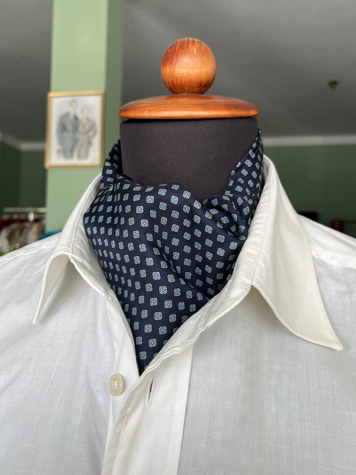 Ascot seta micro-fantasia