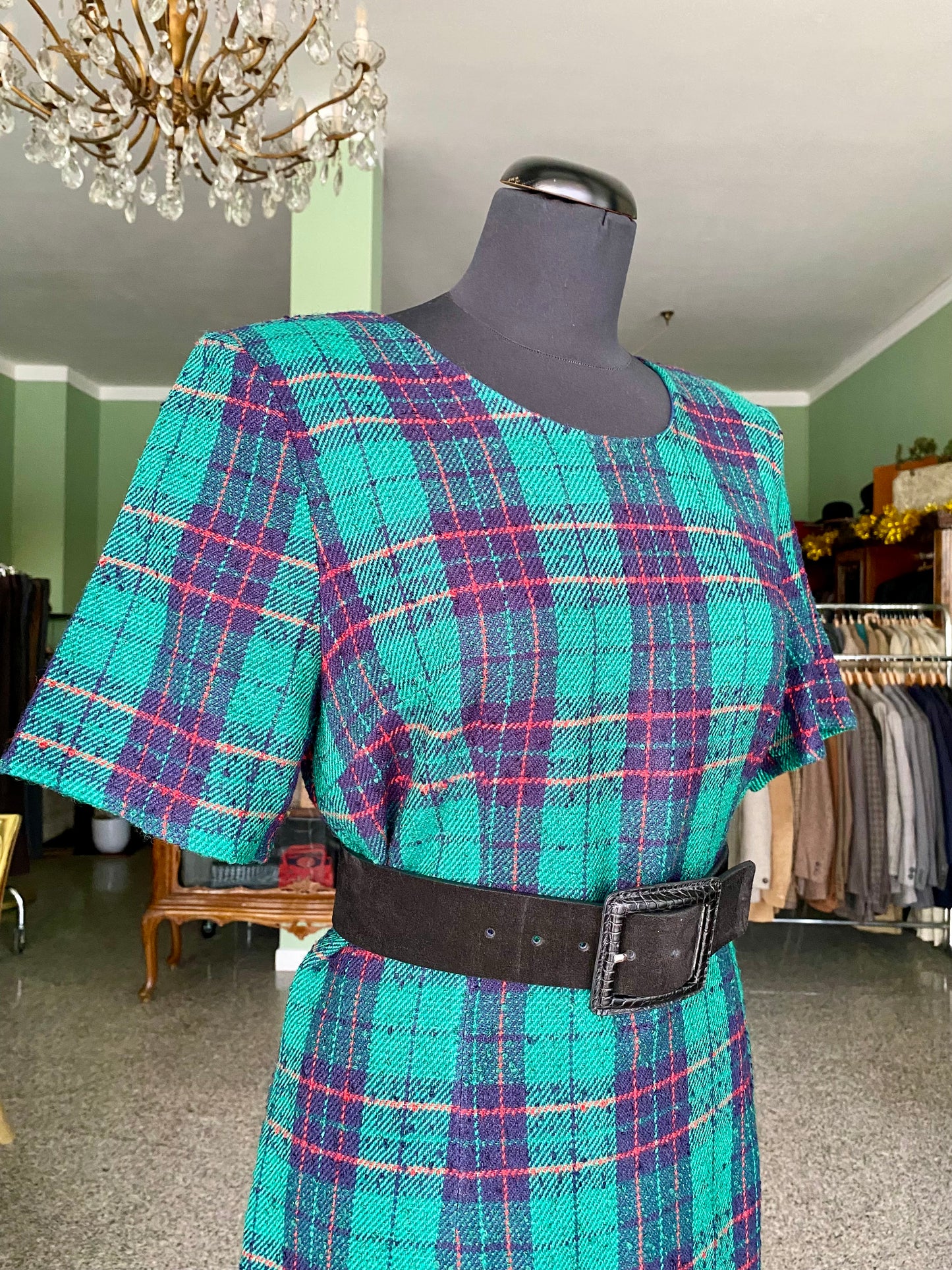 Completo abito + giacca tartan - TG. 42