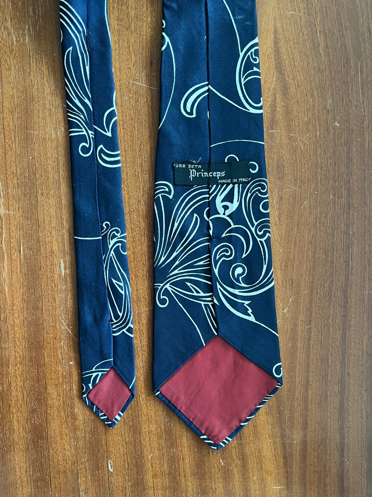 Cravatta swing anni ‘70 blu