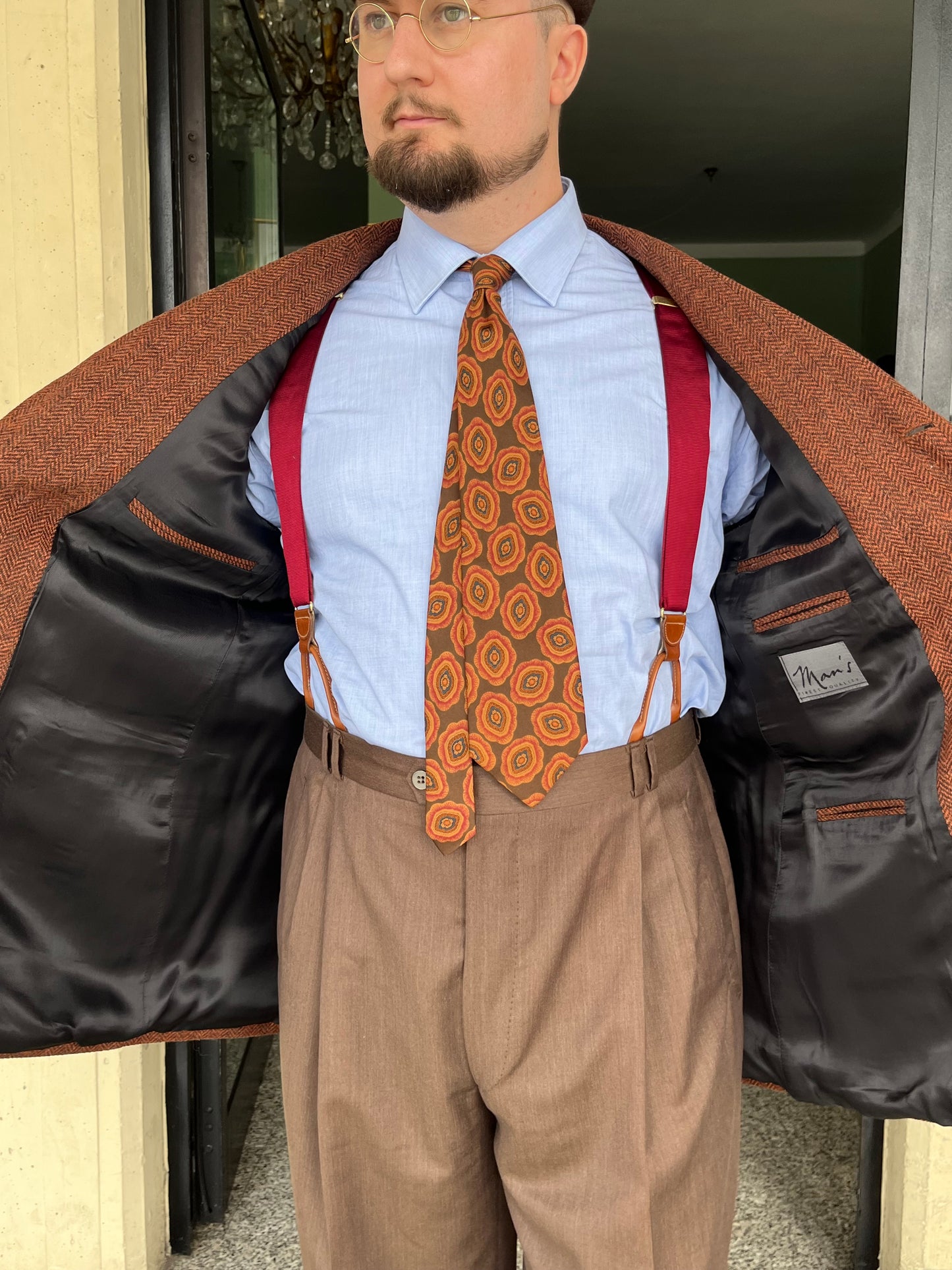 Giacca anni ‘80 tweed tg. 56