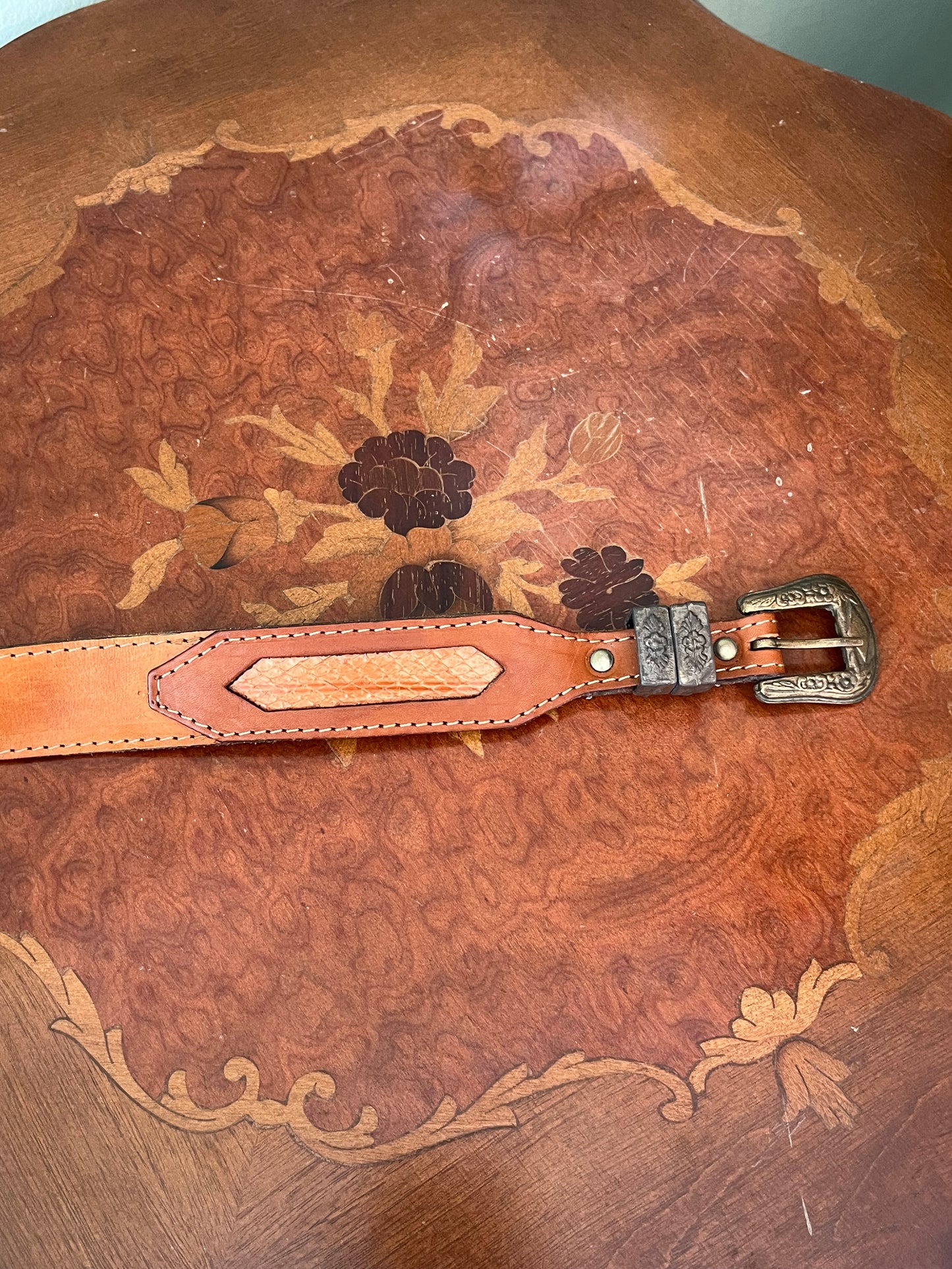 Cintura texana in pelle