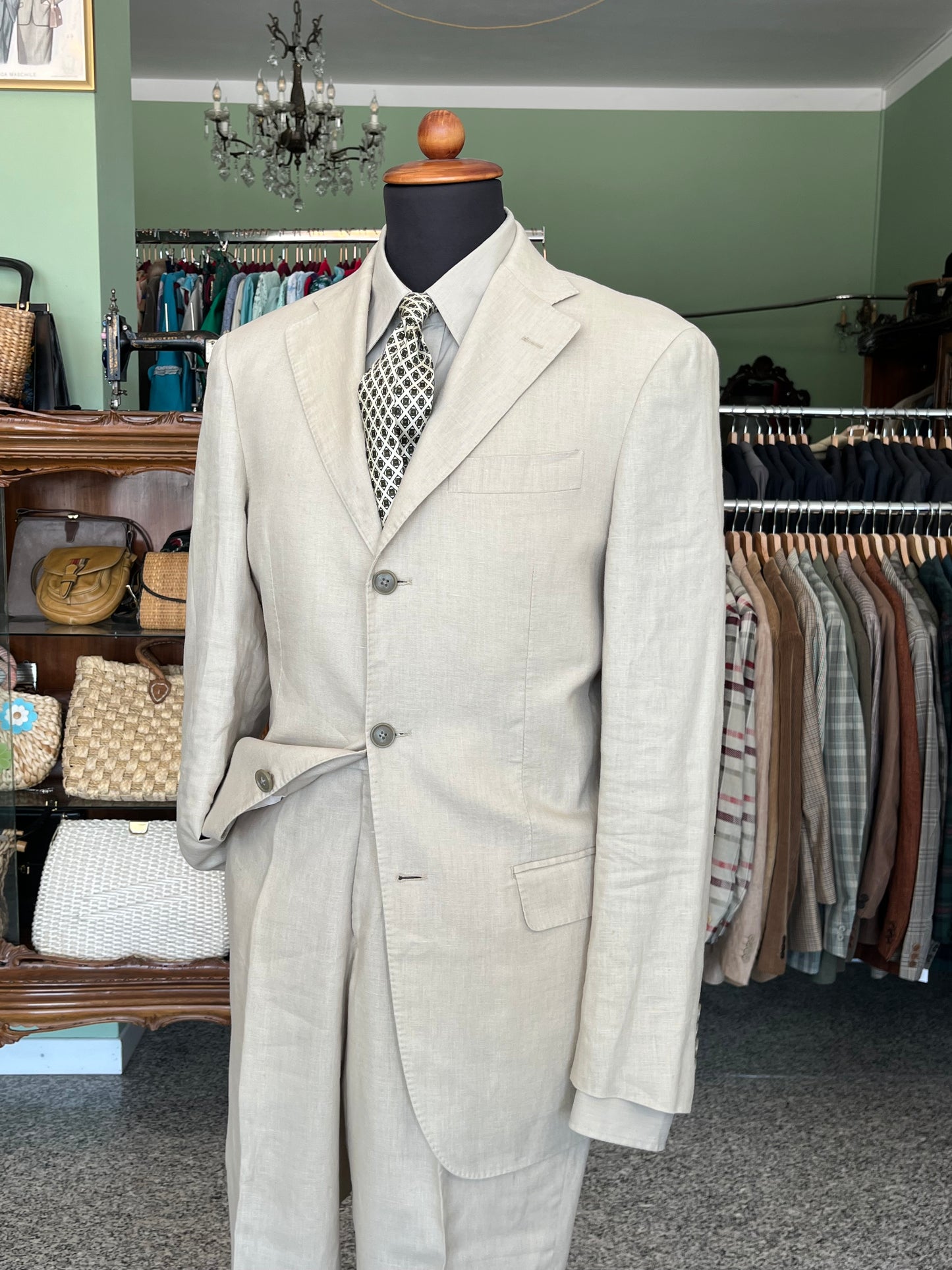 Completo in lino tg. 48