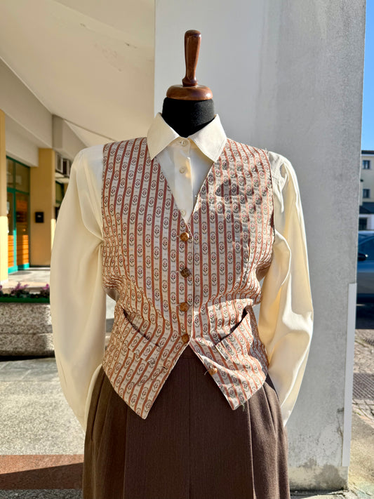 Gilet Regency in broccato - TG. 40