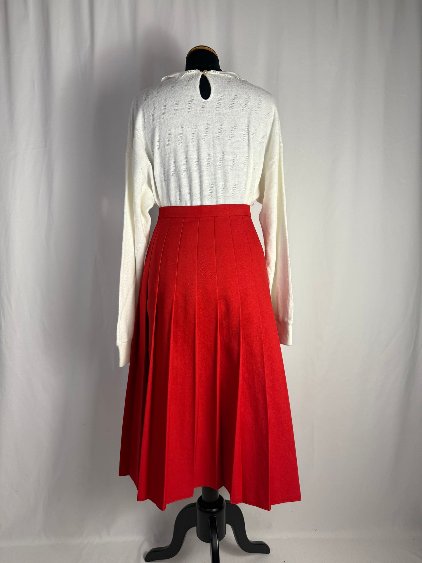 Gonna rossa plissettata - TG. 40