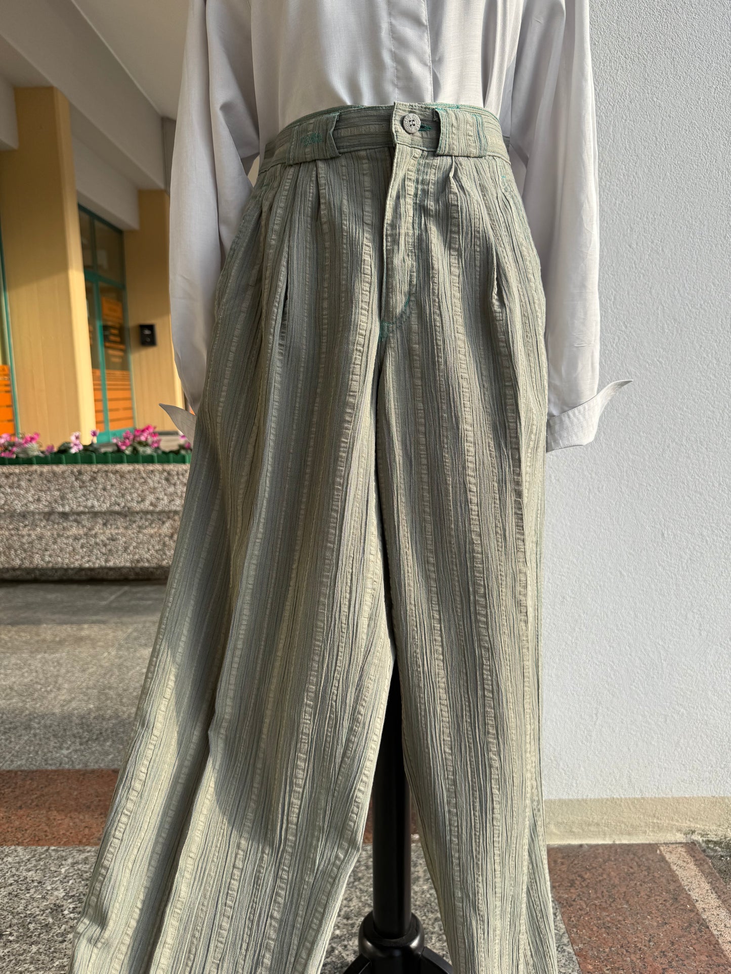 Pantaloni verde salvia - TG. 42/44