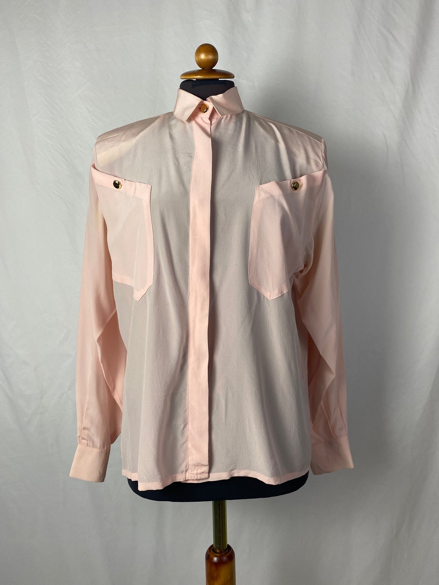 Camicia rosa in seta - TG. 42/44