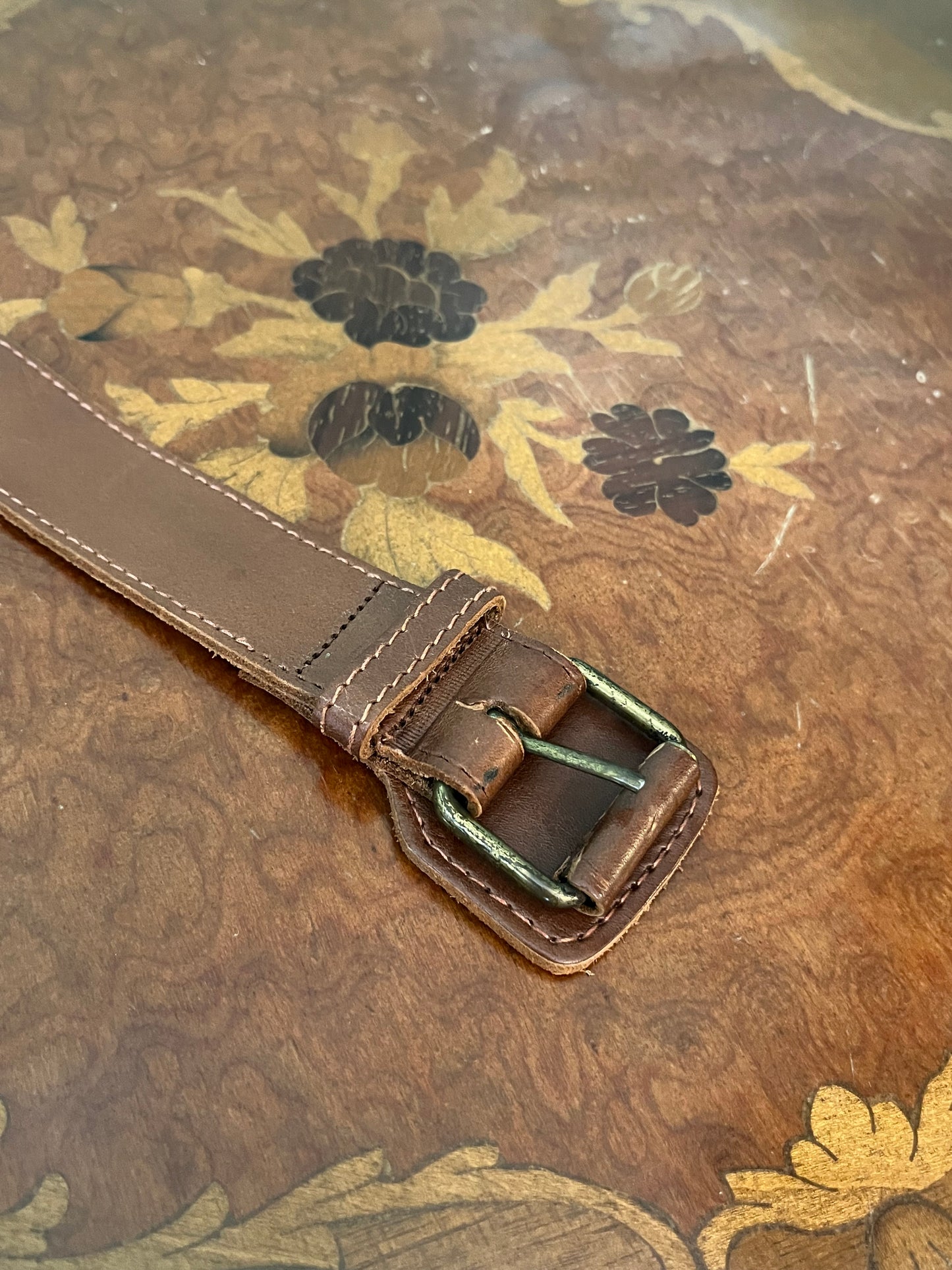 Cintura in pelle sportiva