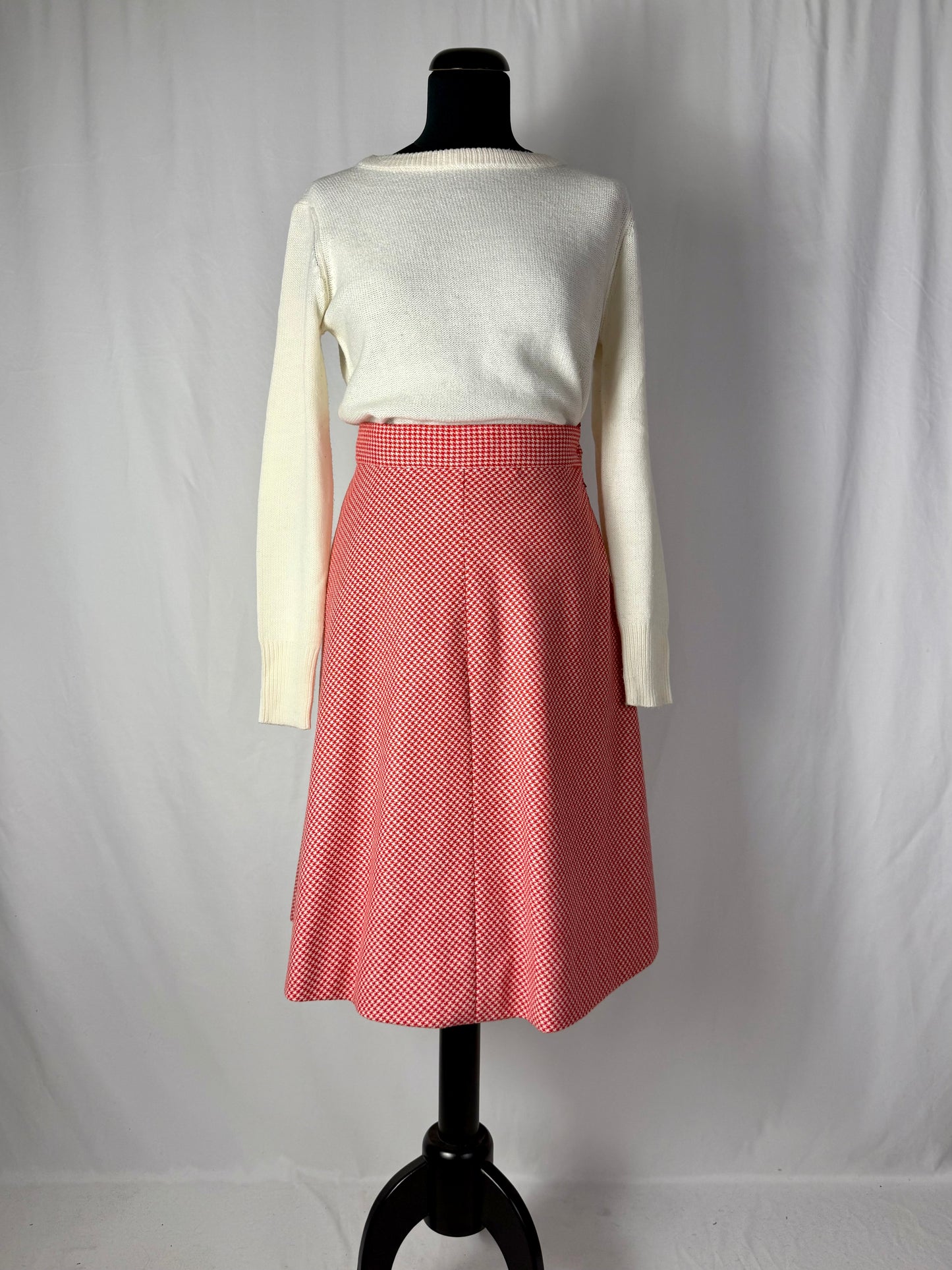 Gonna in lana anni ‘70 pied de poule - TG. 44