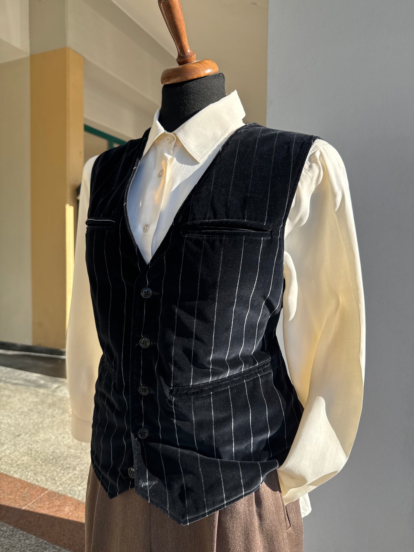 Gilet in velluto gessato - TG. 44/46