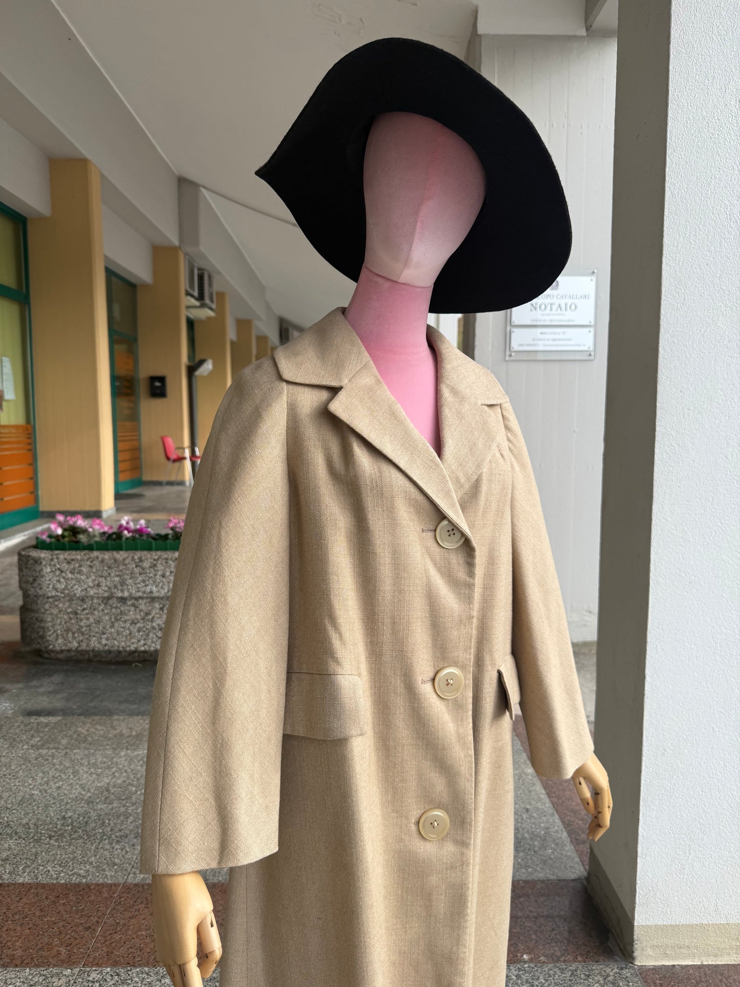 Cappotto anni ‘60 beige - TG. 44