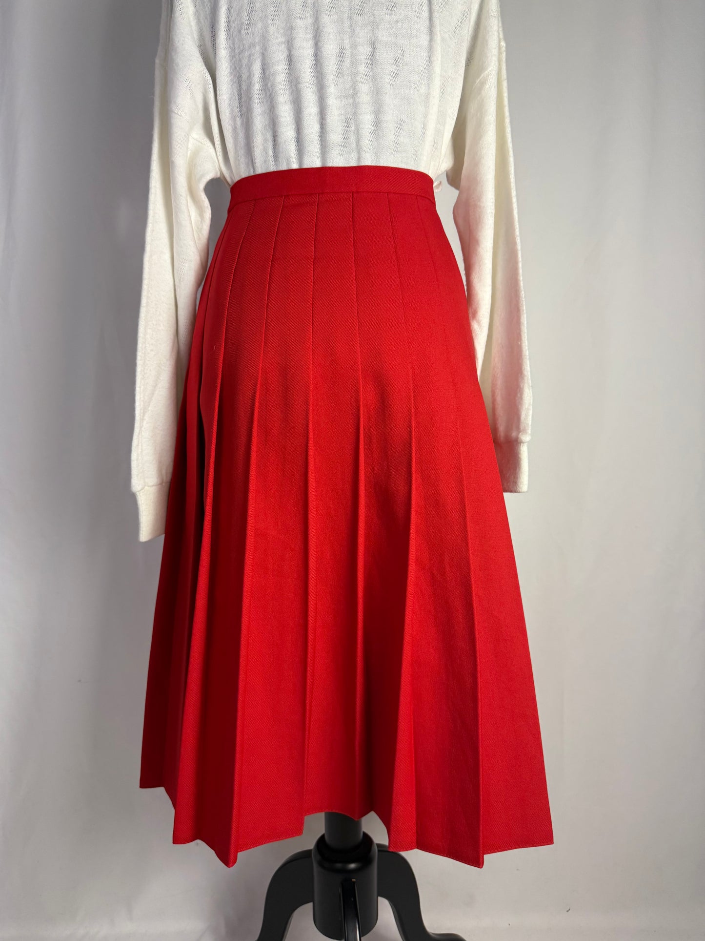 Gonna rossa plissettata - TG. 40