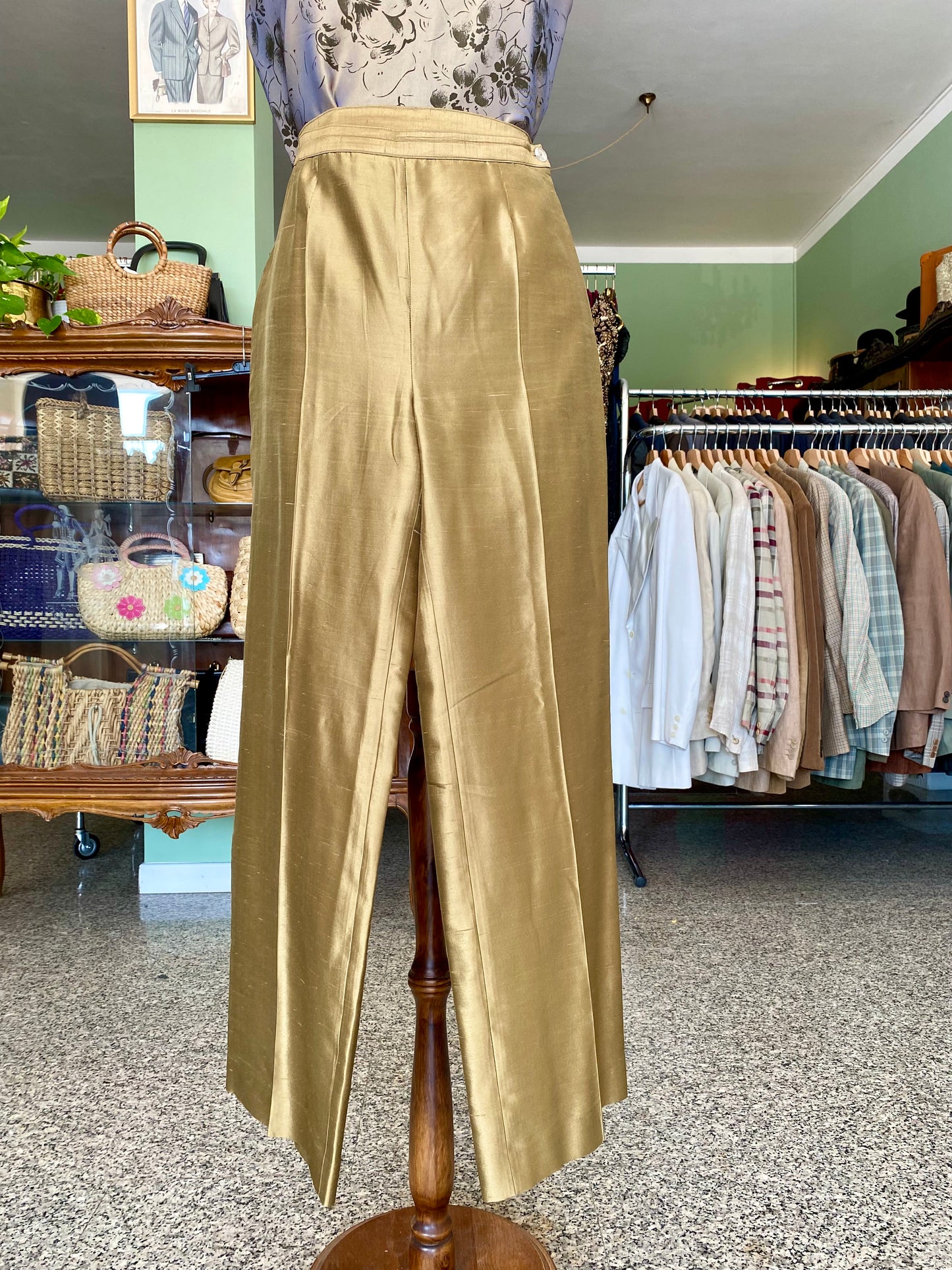 Completo blusa + pantalone in seta - TG. 40
