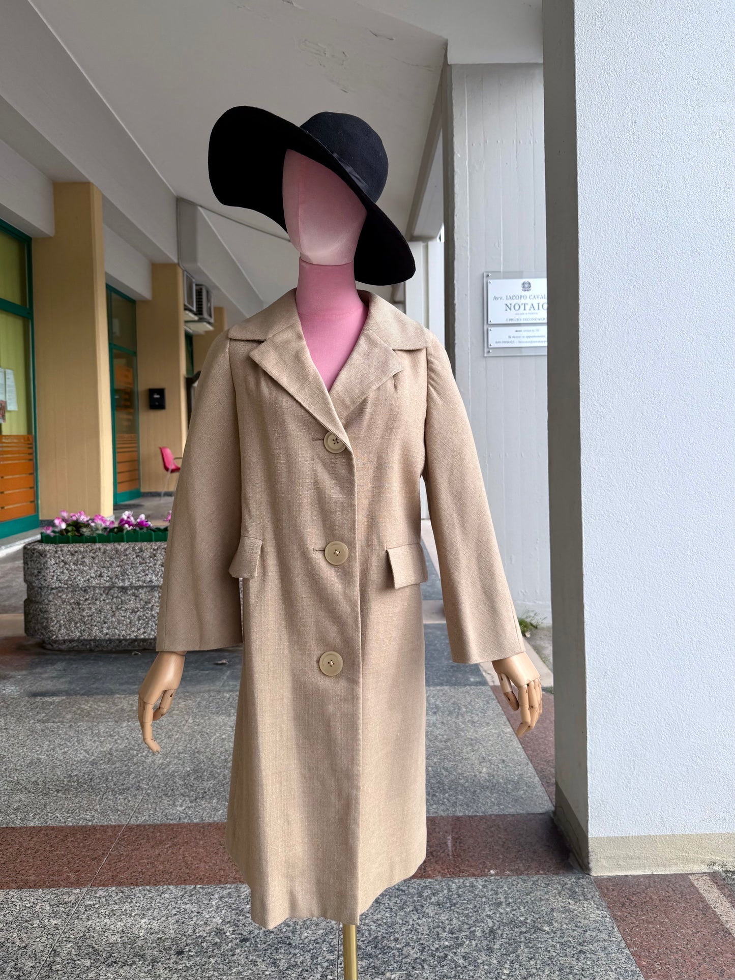 Cappotto anni ‘60 beige - TG. 44