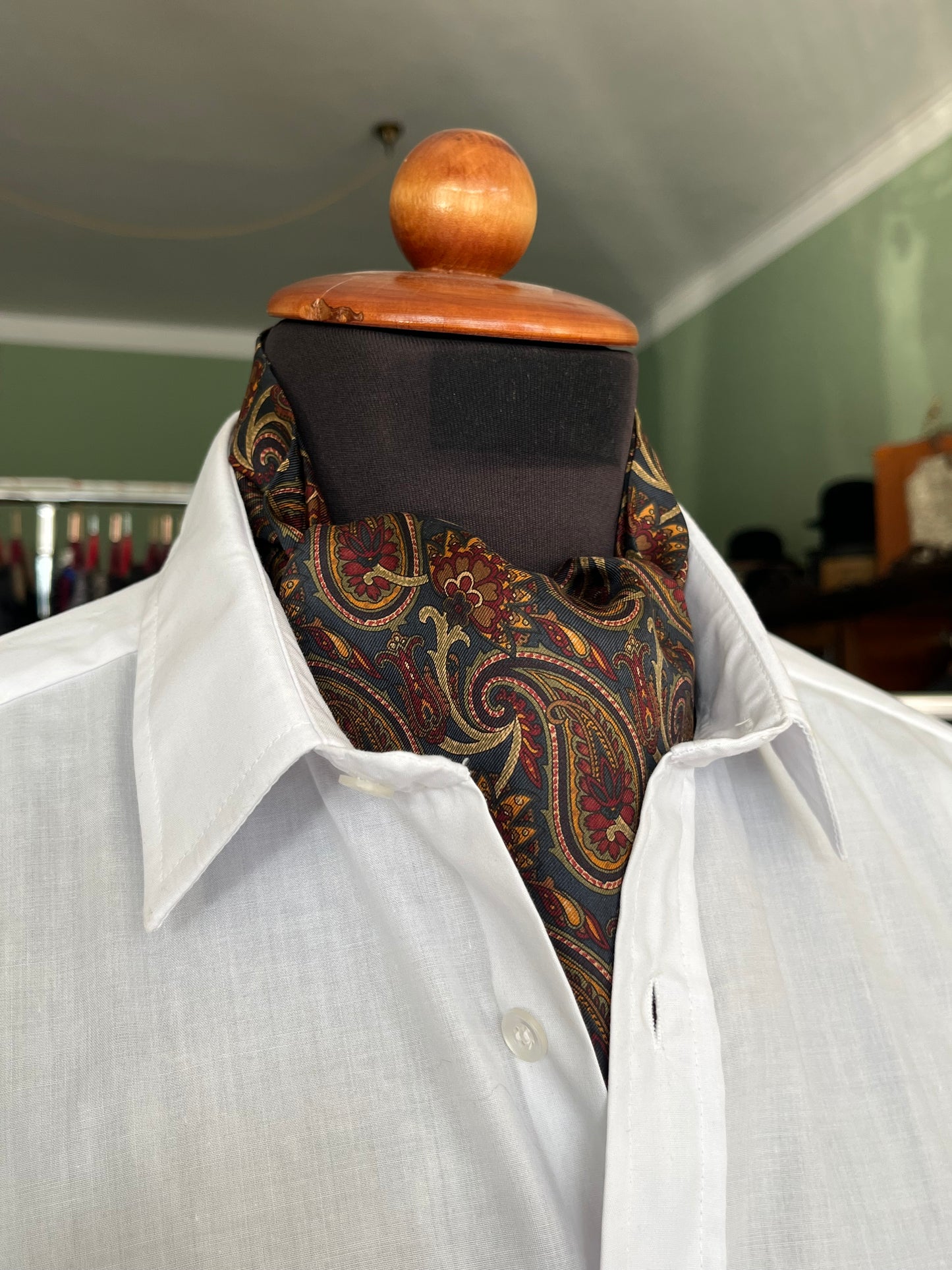 Ascot seta fantasia paisley