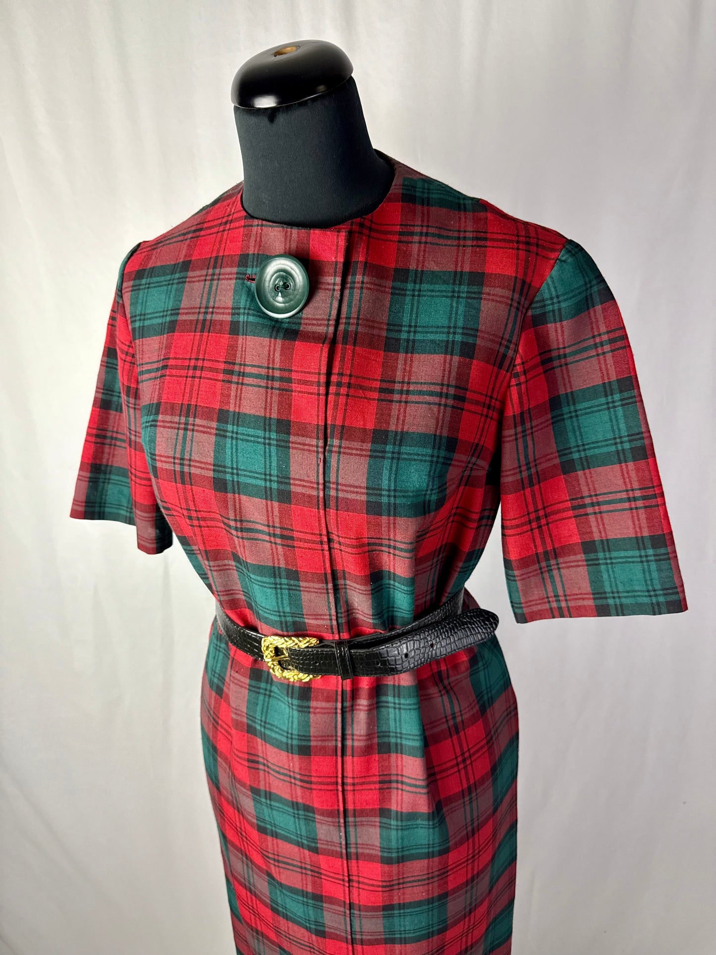 Abito anni ‘60 fantasia tartan - TG. 42