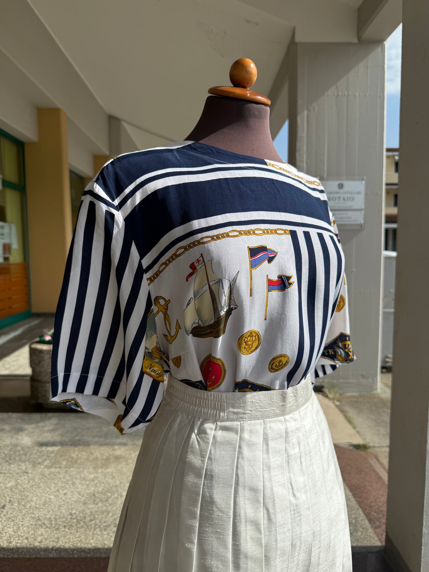 Blusa anni ‘80 marinaretta - TG. 50-54