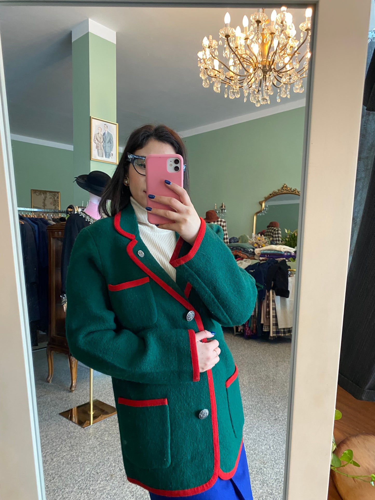 Giacca tirolese in lana cotta - TG. 46