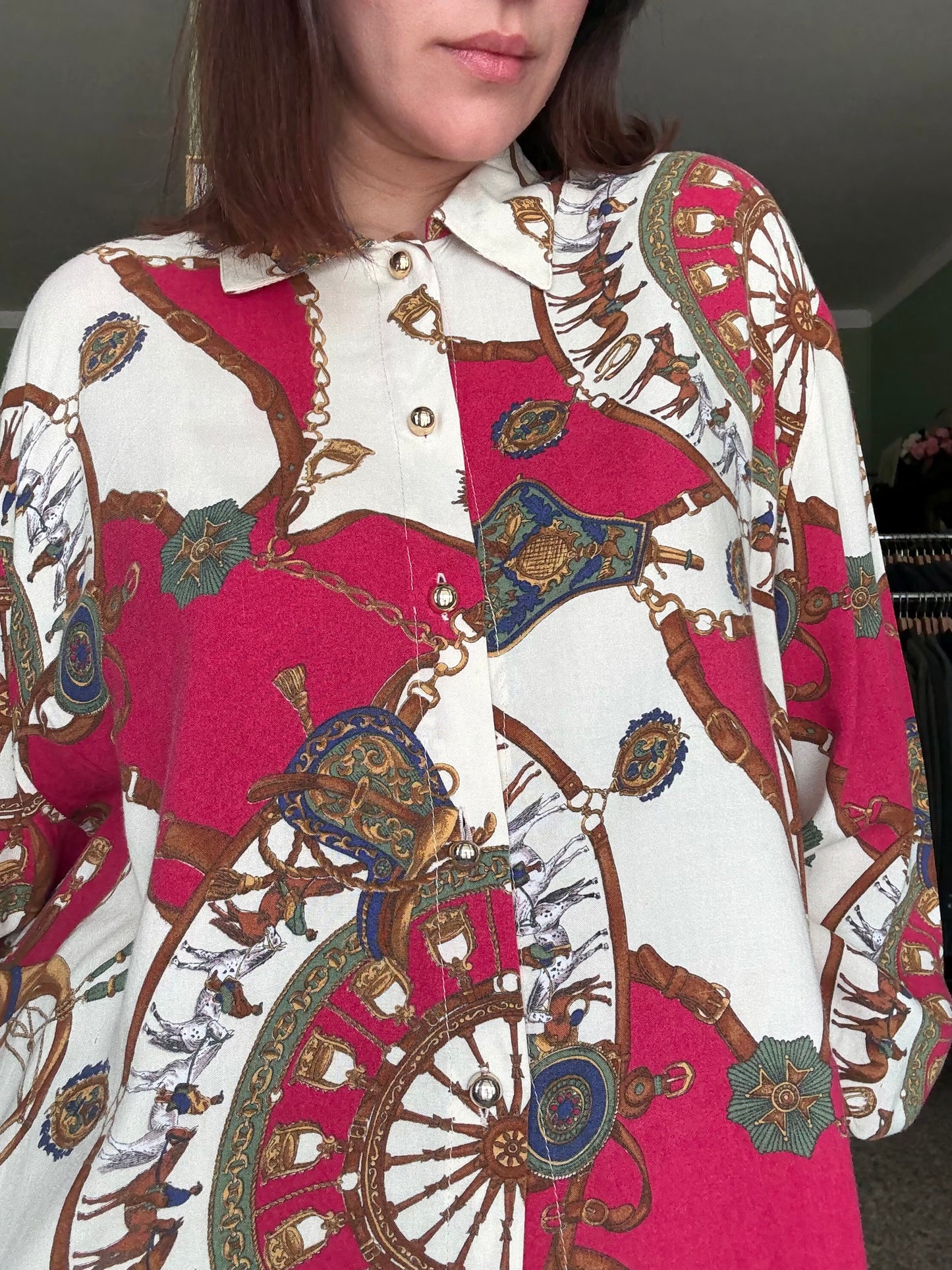 Camicia anni ‘80 barocca - TG. 48/50