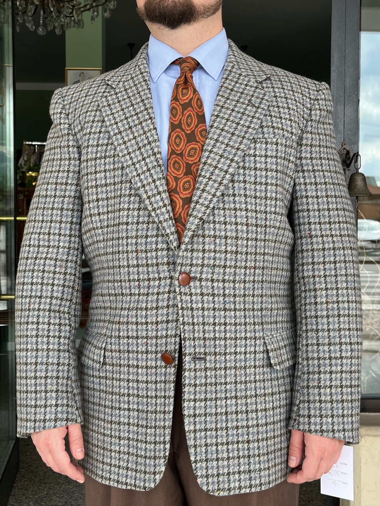 Giacca anni ‘80 tweed tg. 52-54