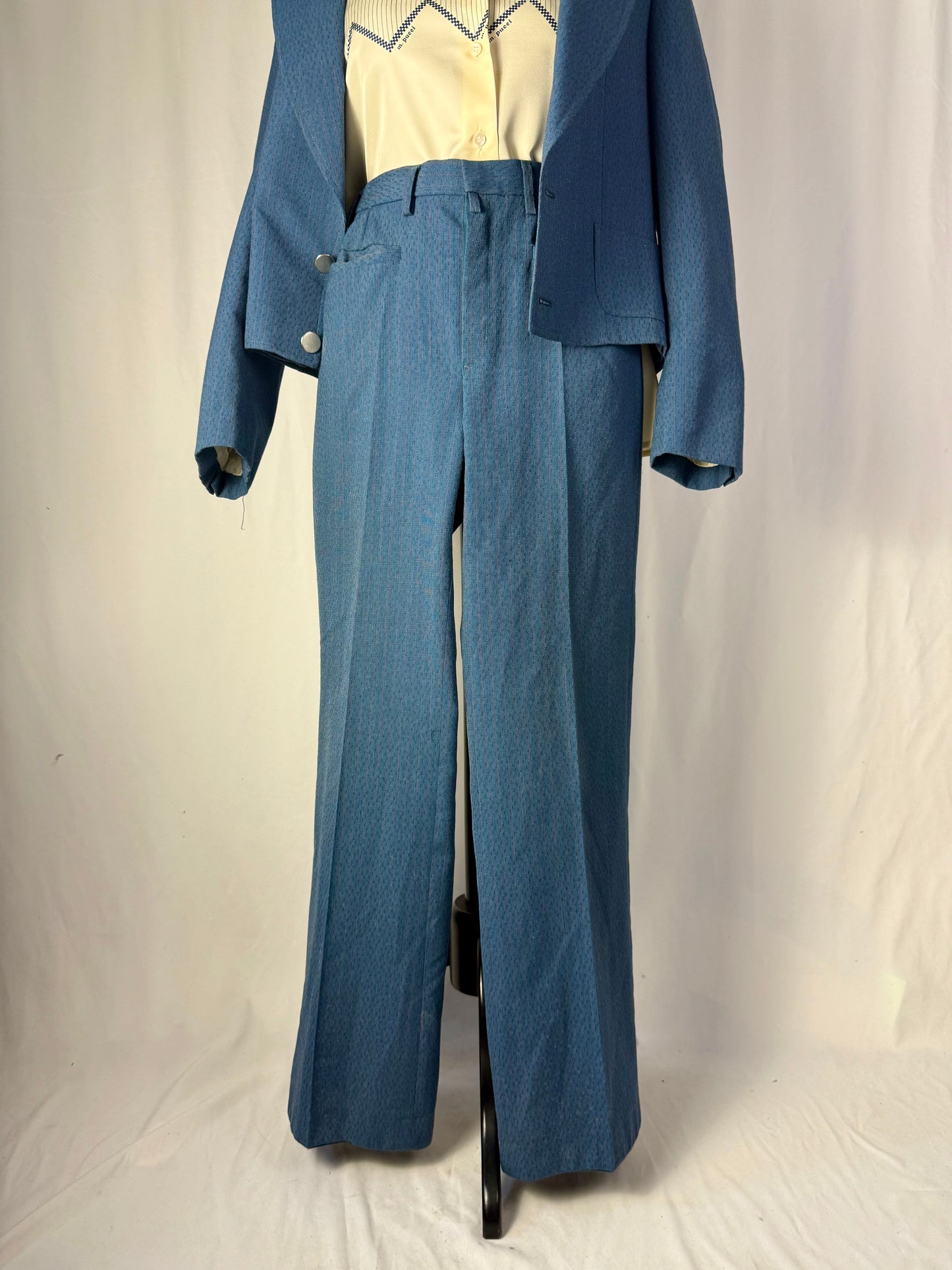 Completo anni ’70 con pantalone e giacca cropped - TG. 40