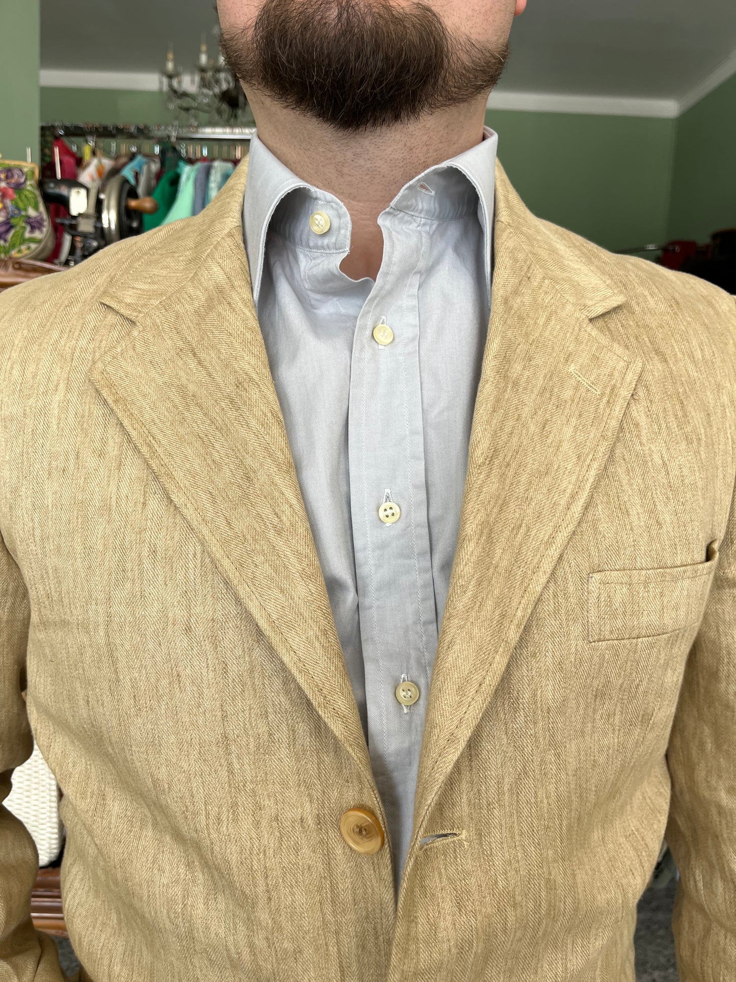 Giacca anni ‘90 in lino tg. 50-52