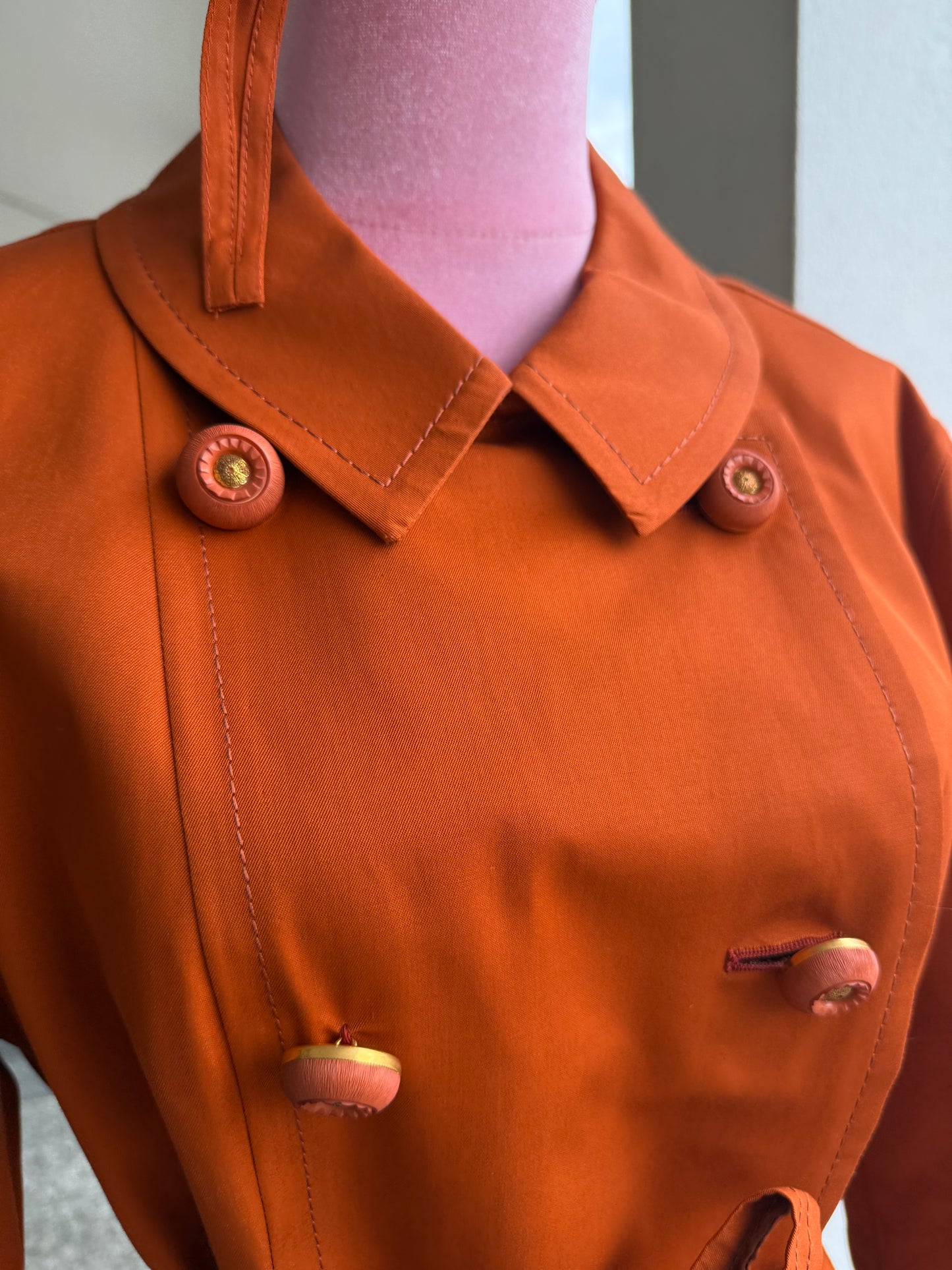 Trench arancione new old stock - TG. 42/44