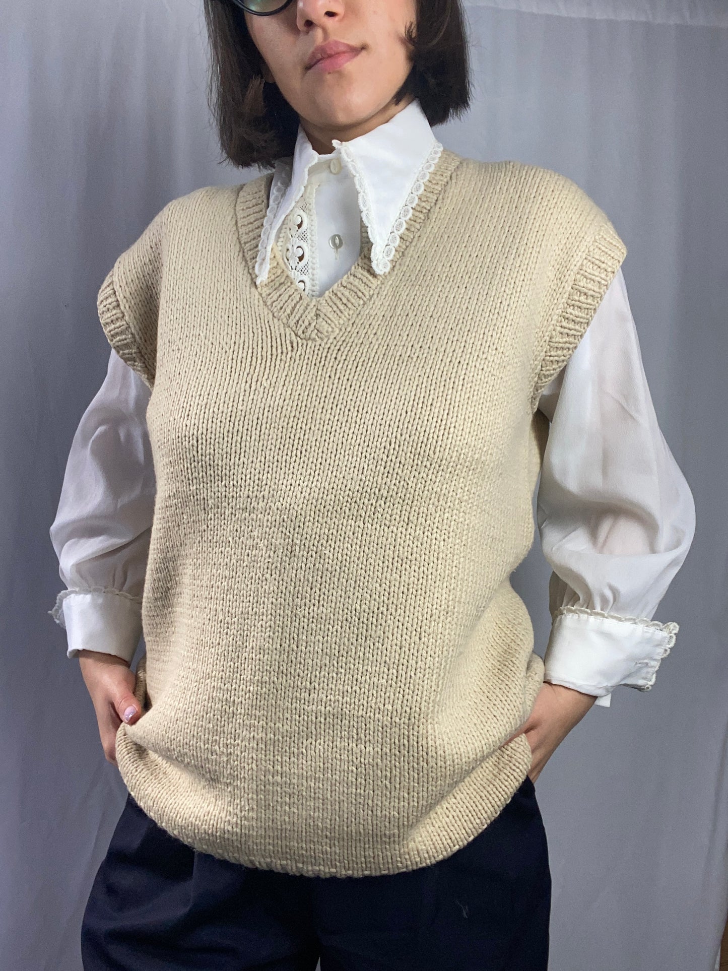Gilet color nocciola