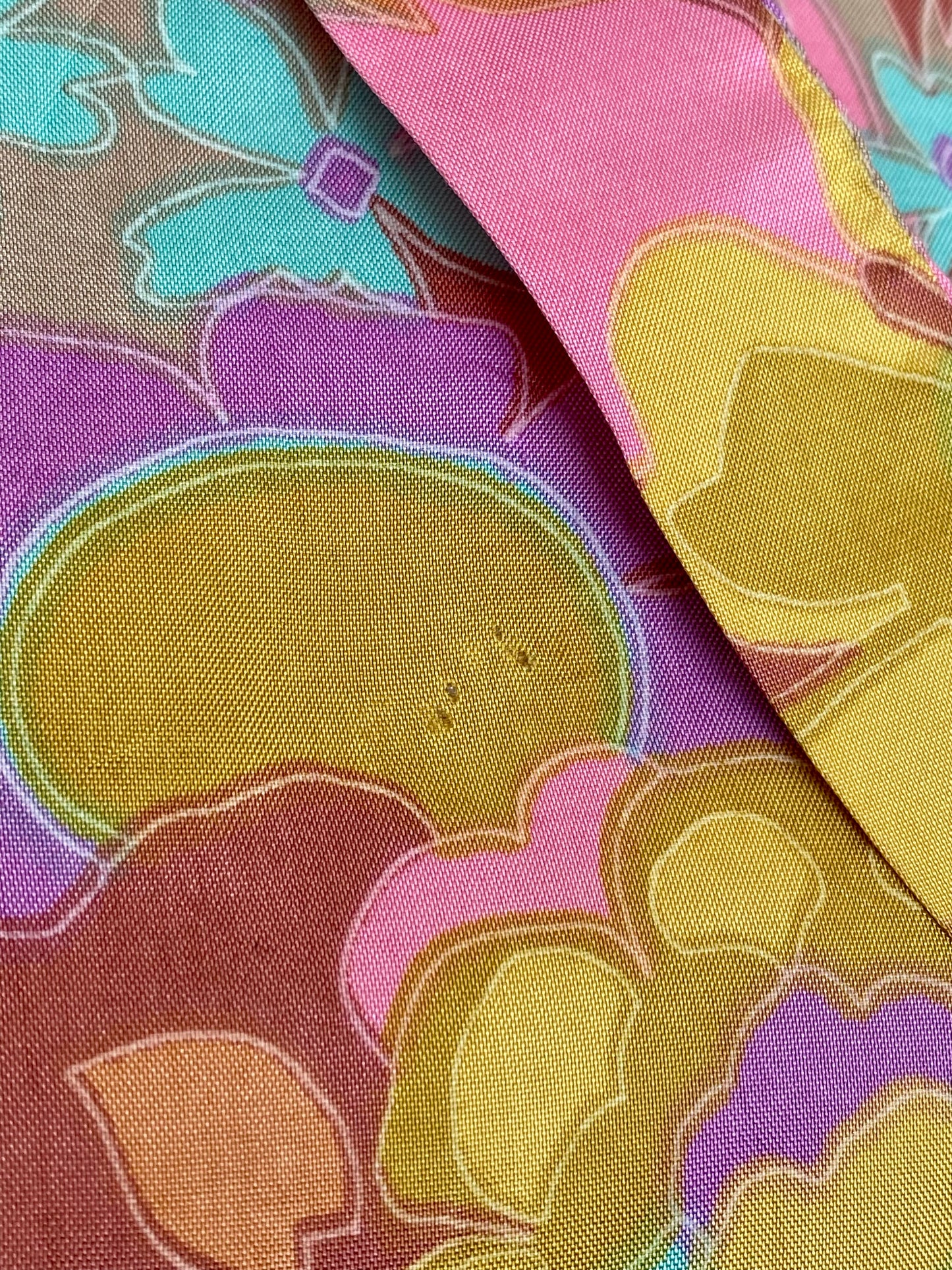 Abito in seta anni ‘60 con stampa iconica - TG. 46