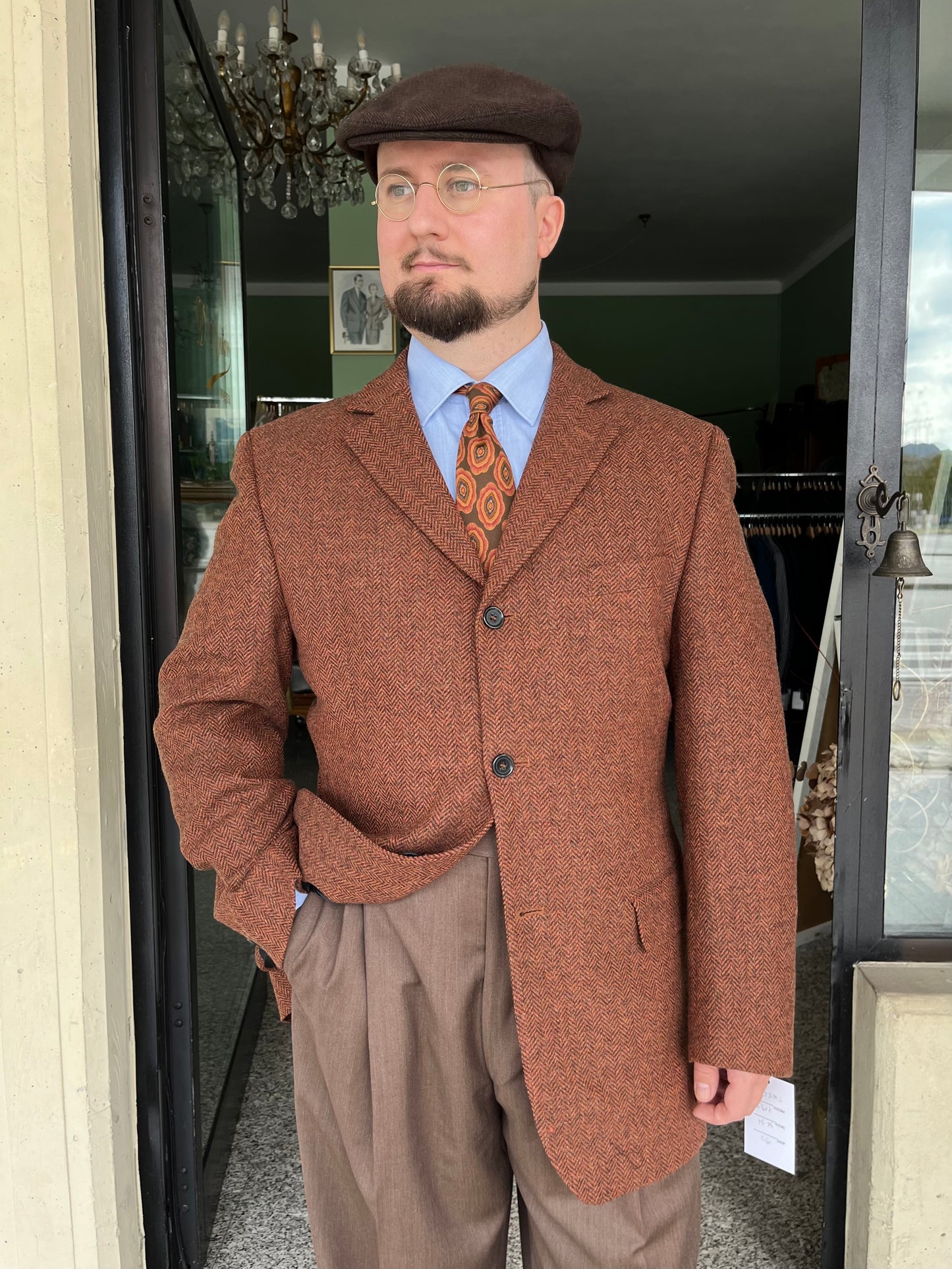 Giacca anni ‘80 tweed tg. 56