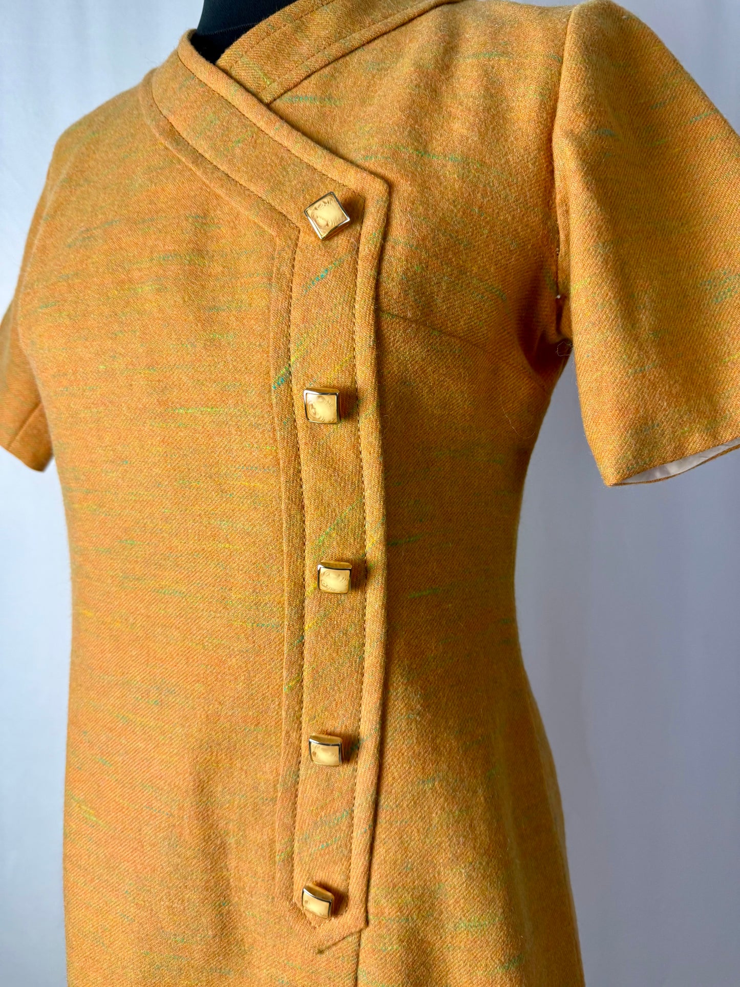 Abito anni ‘70 lana mélange - TG. 42