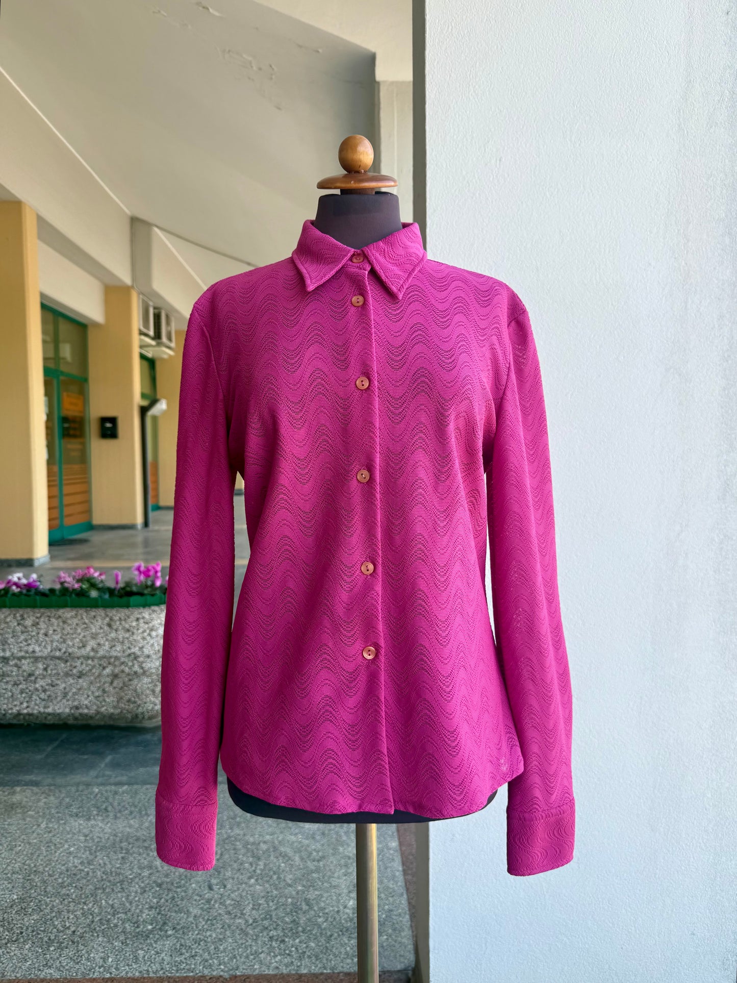 Camicia anni ‘70 fucsia - TG. 46