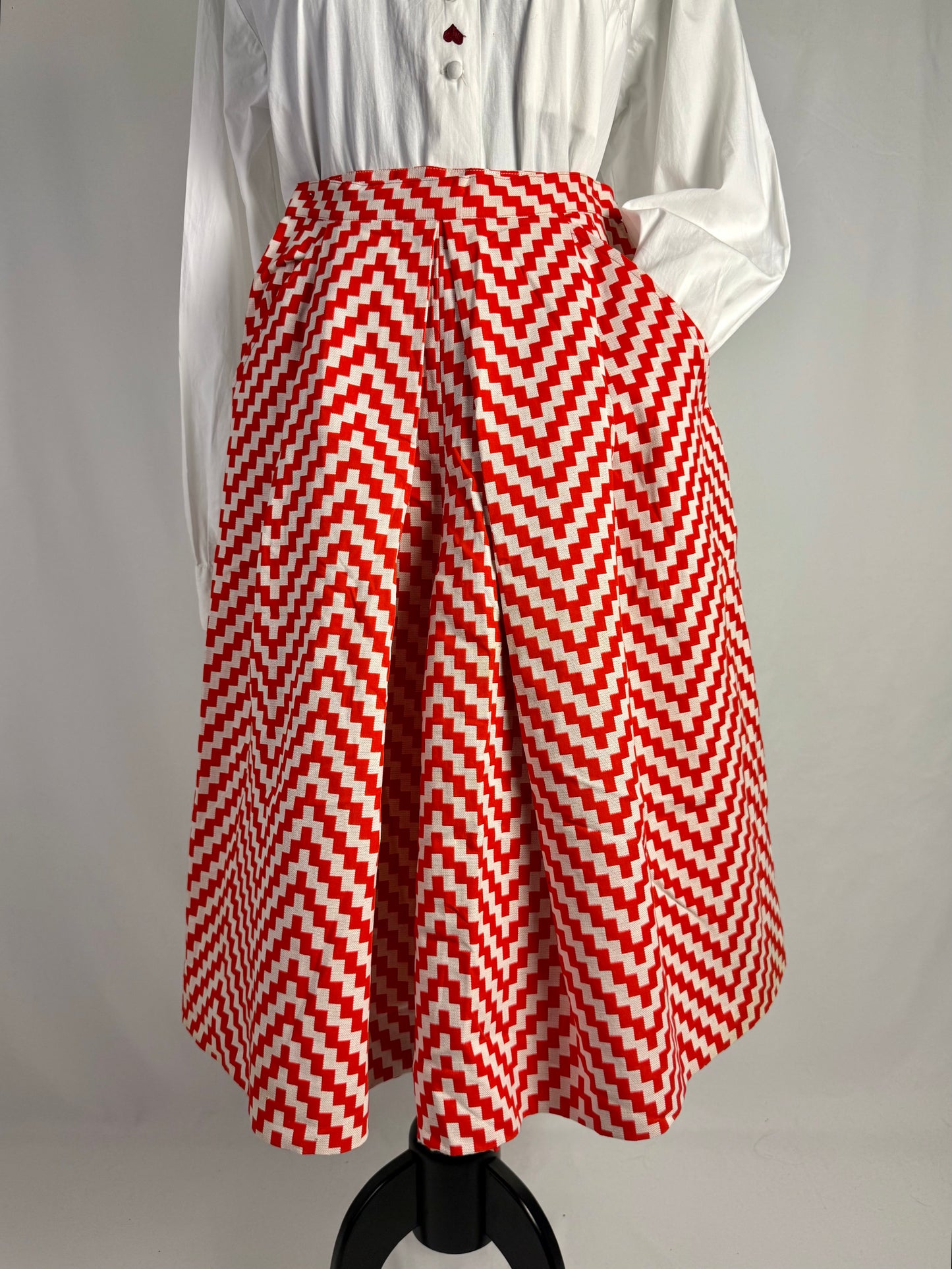 Gonna pantalone optical anni ‘70 - TG. 38/40