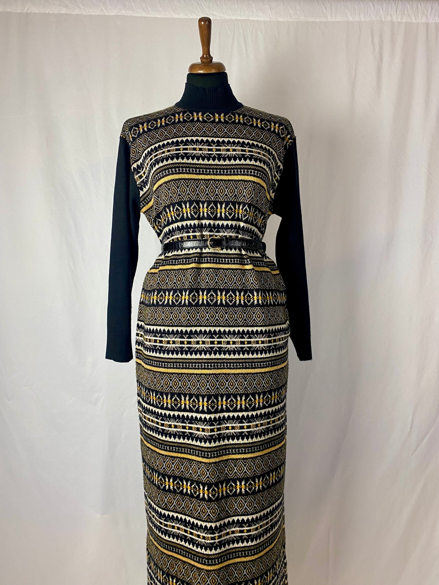 Abito lungo fantasia Fair Isle - TG. 44/46