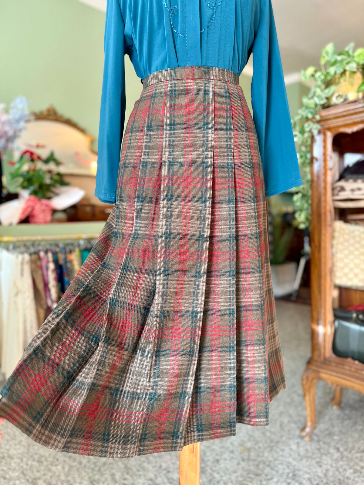 Gonna in pura lana tartan - TG. 46