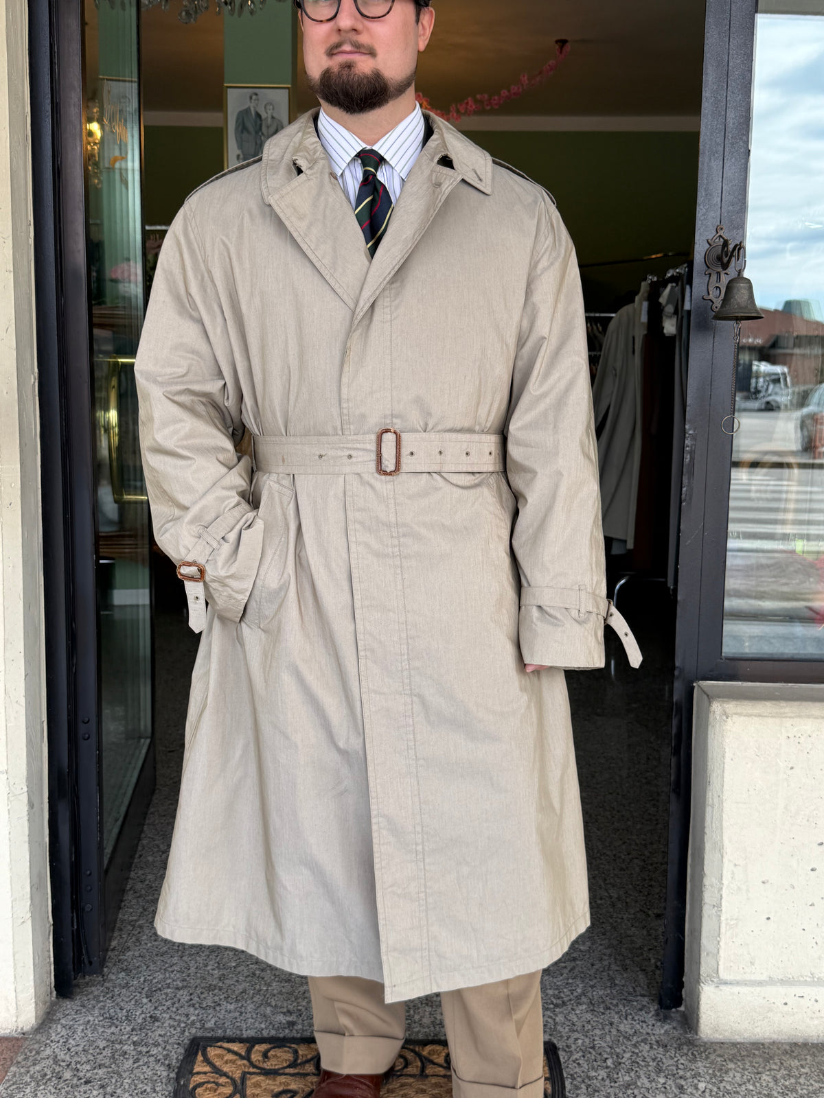 Trench anni ‘80 sfoderato tg. 56-58