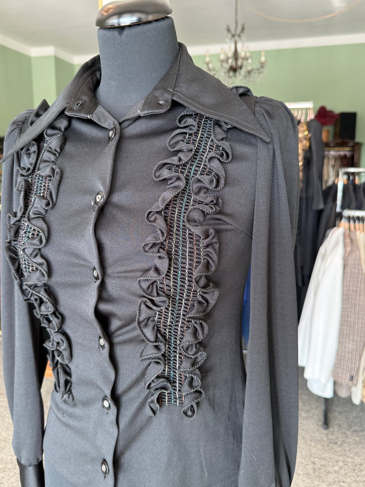 Camicia anni ‘70 con rouches - TG. 36/38
